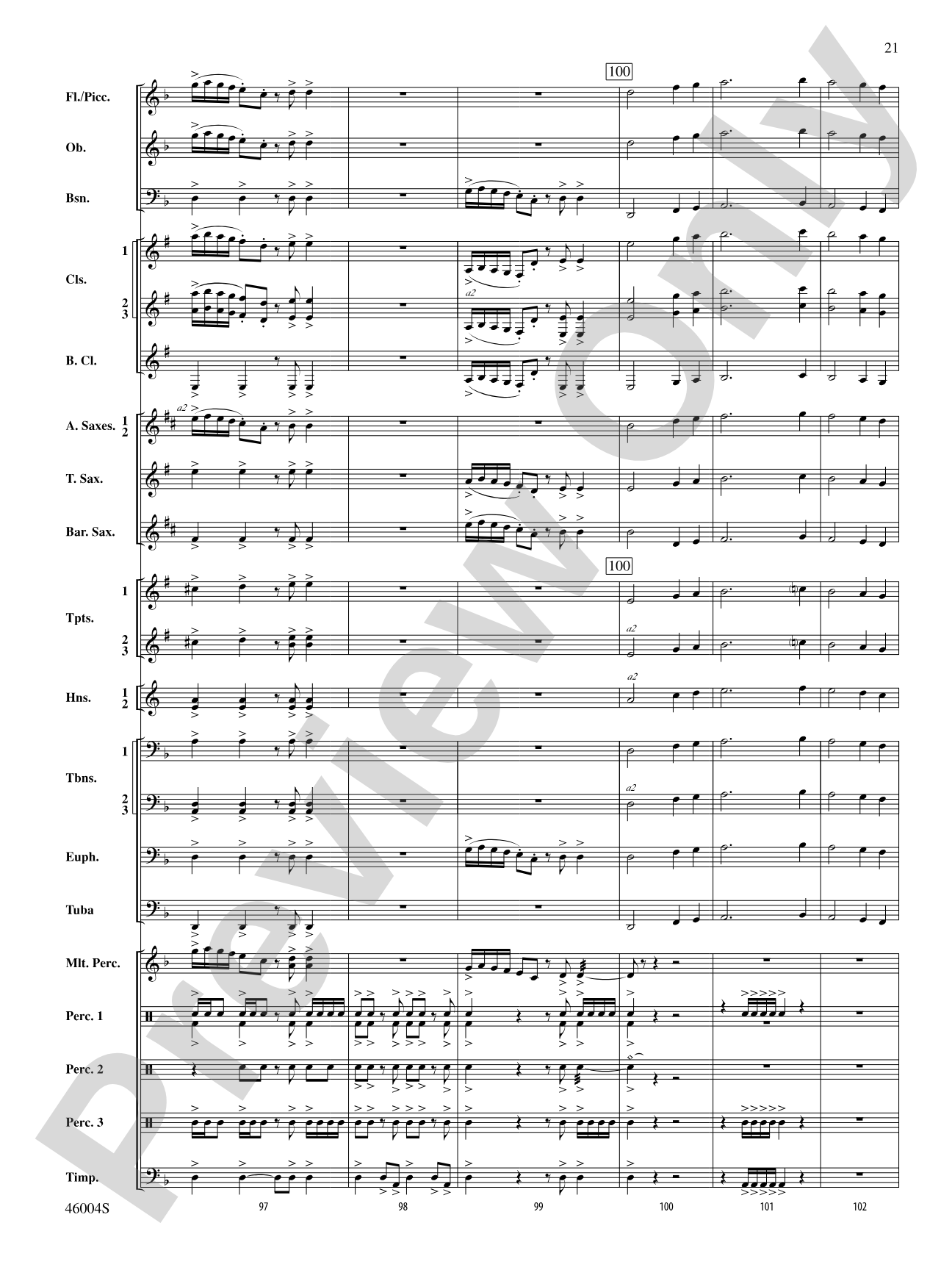 Standing Stones: Concert Band Conductor Score & Parts
