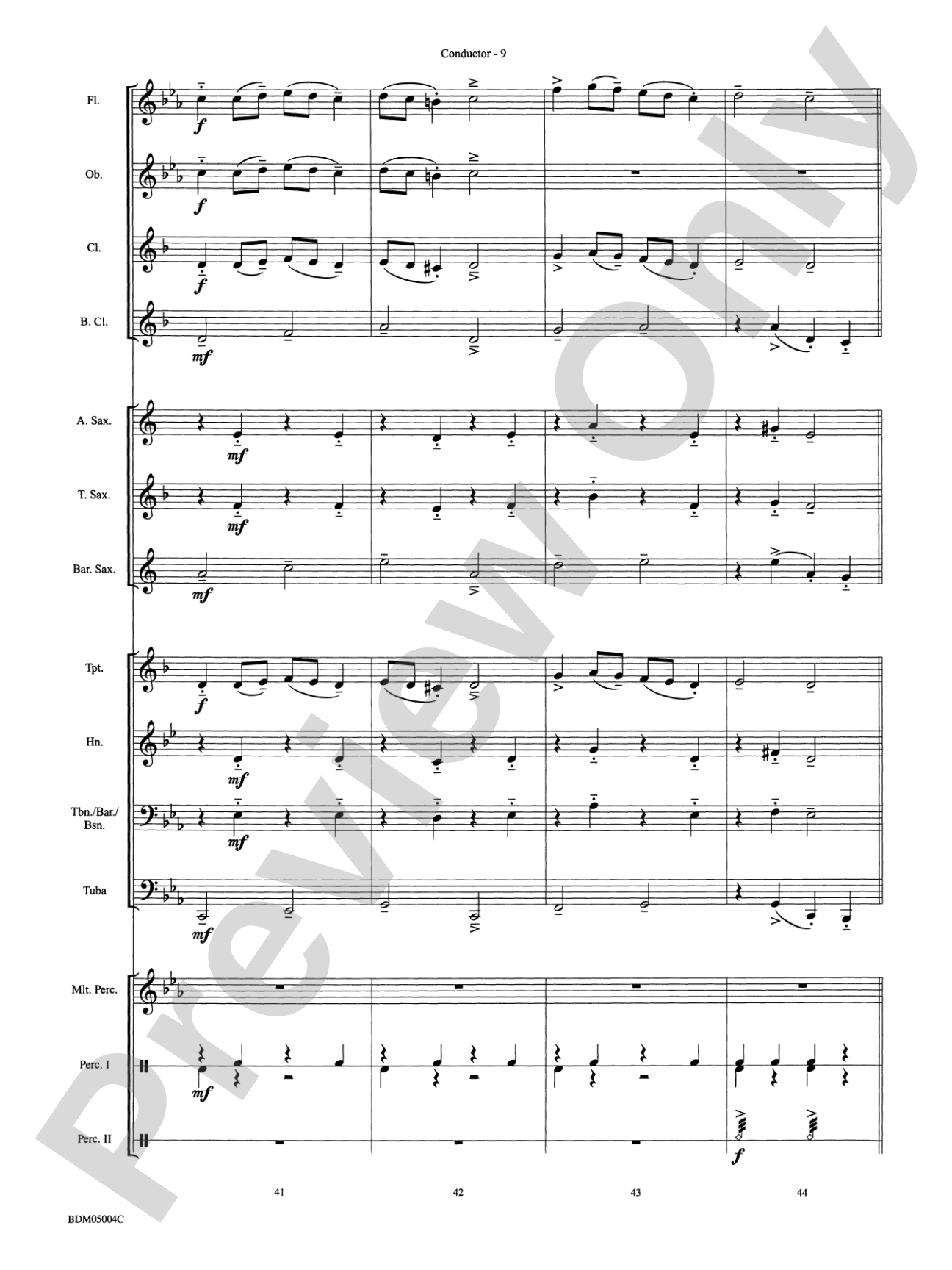 Russian Folk Dance: Concert Band Conductor Score & Parts