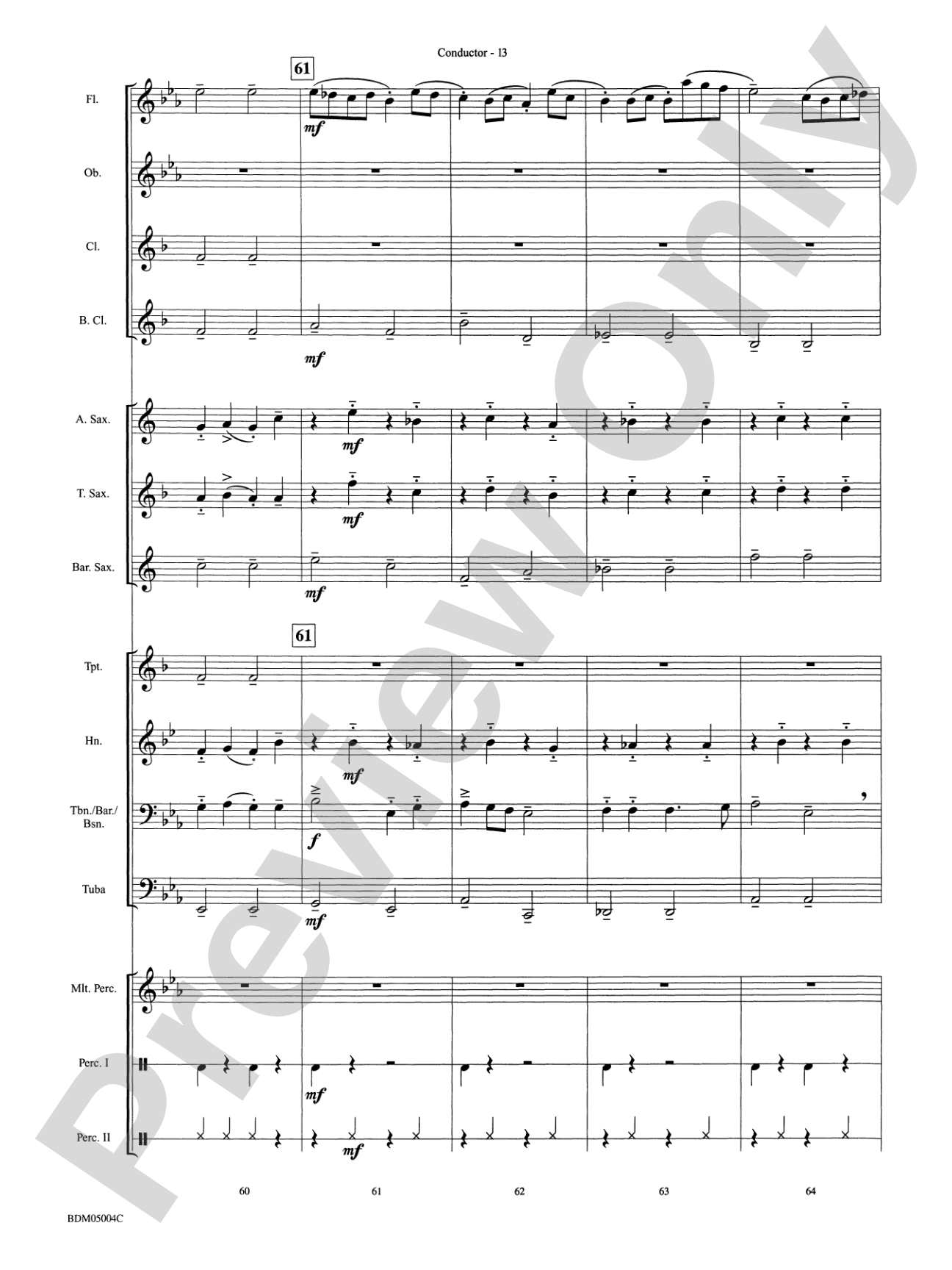 Russian Folk Dance: Concert Band Conductor Score & Parts