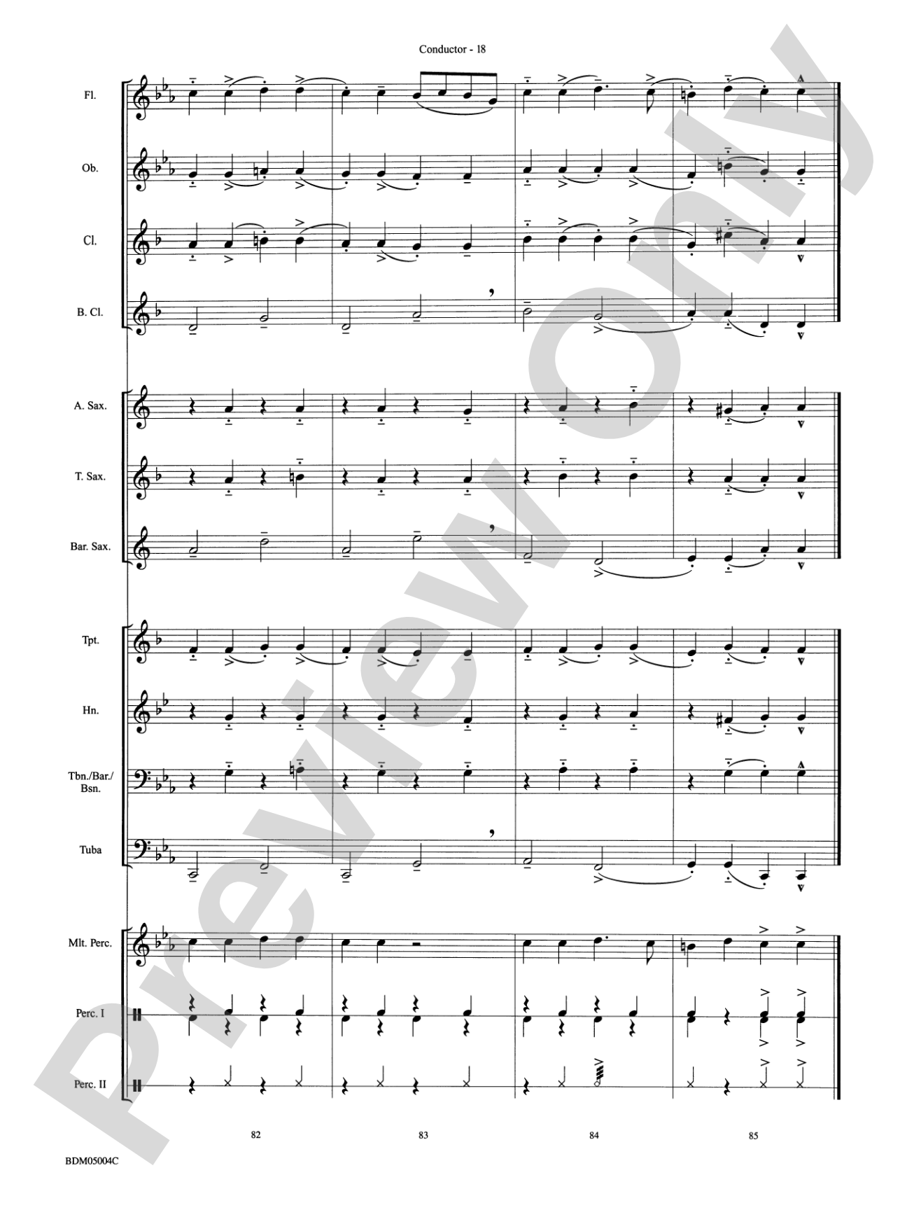 Russian Folk Dance: Concert Band Conductor Score & Parts