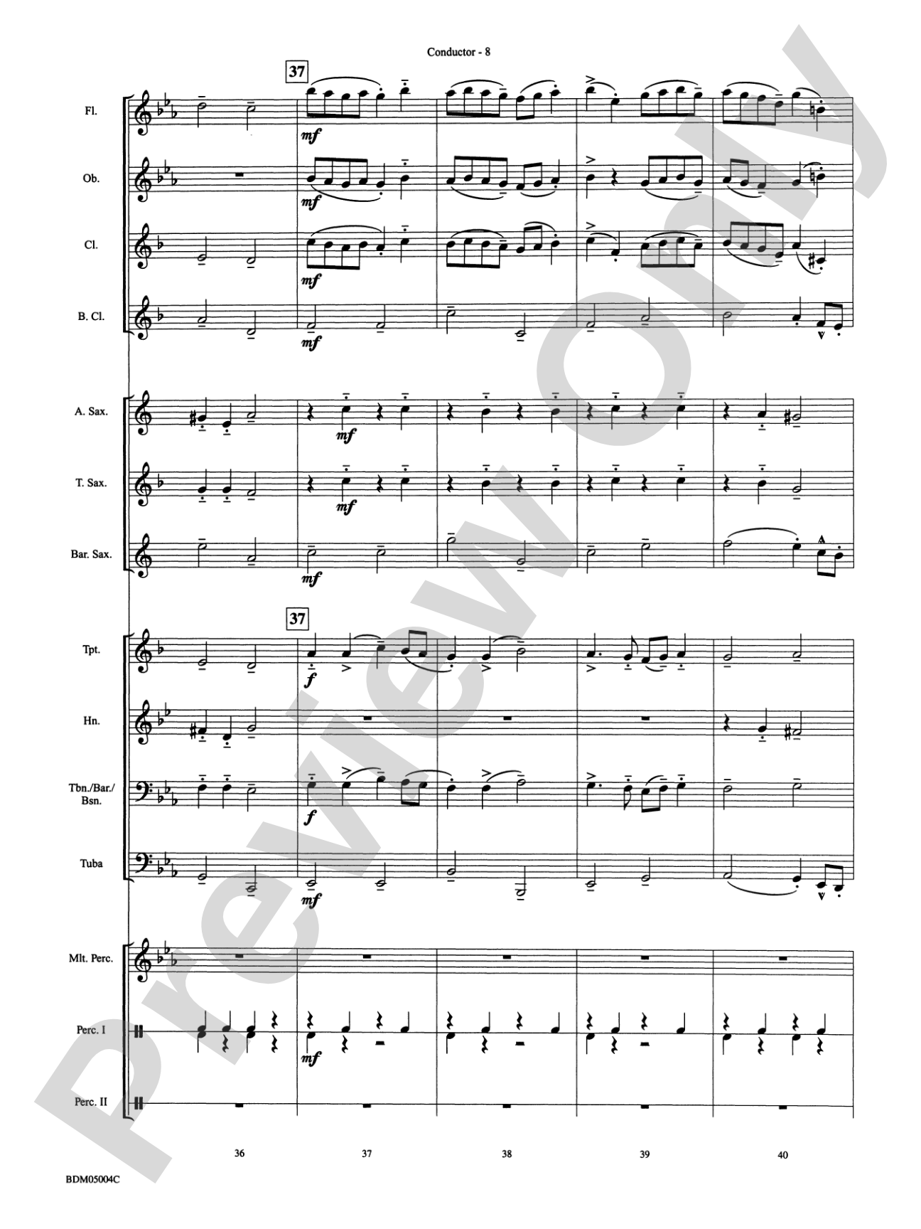Russian Folk Dance: Concert Band Conductor Score & Parts