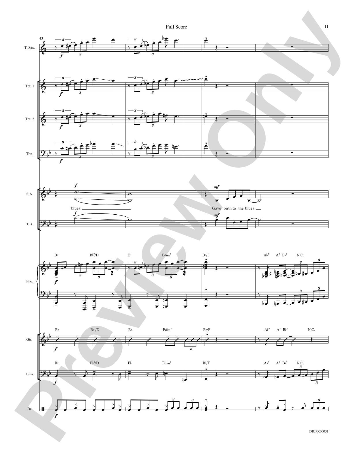 Blues Back to Back: Choral SoundPax