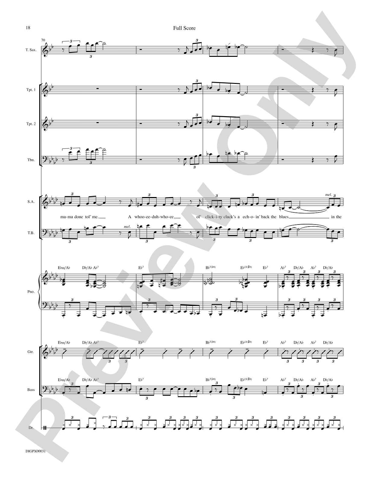 Blues Back to Back: Choral SoundPax