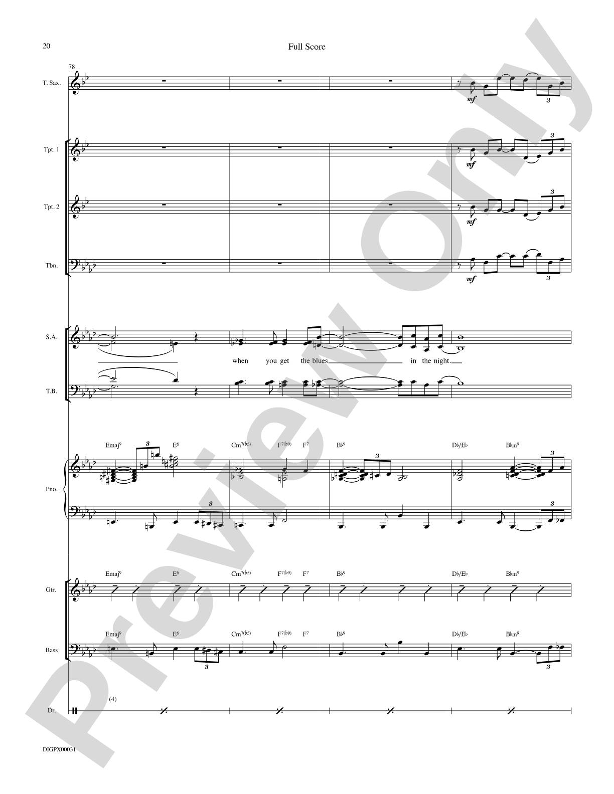 Blues Back to Back: Choral SoundPax