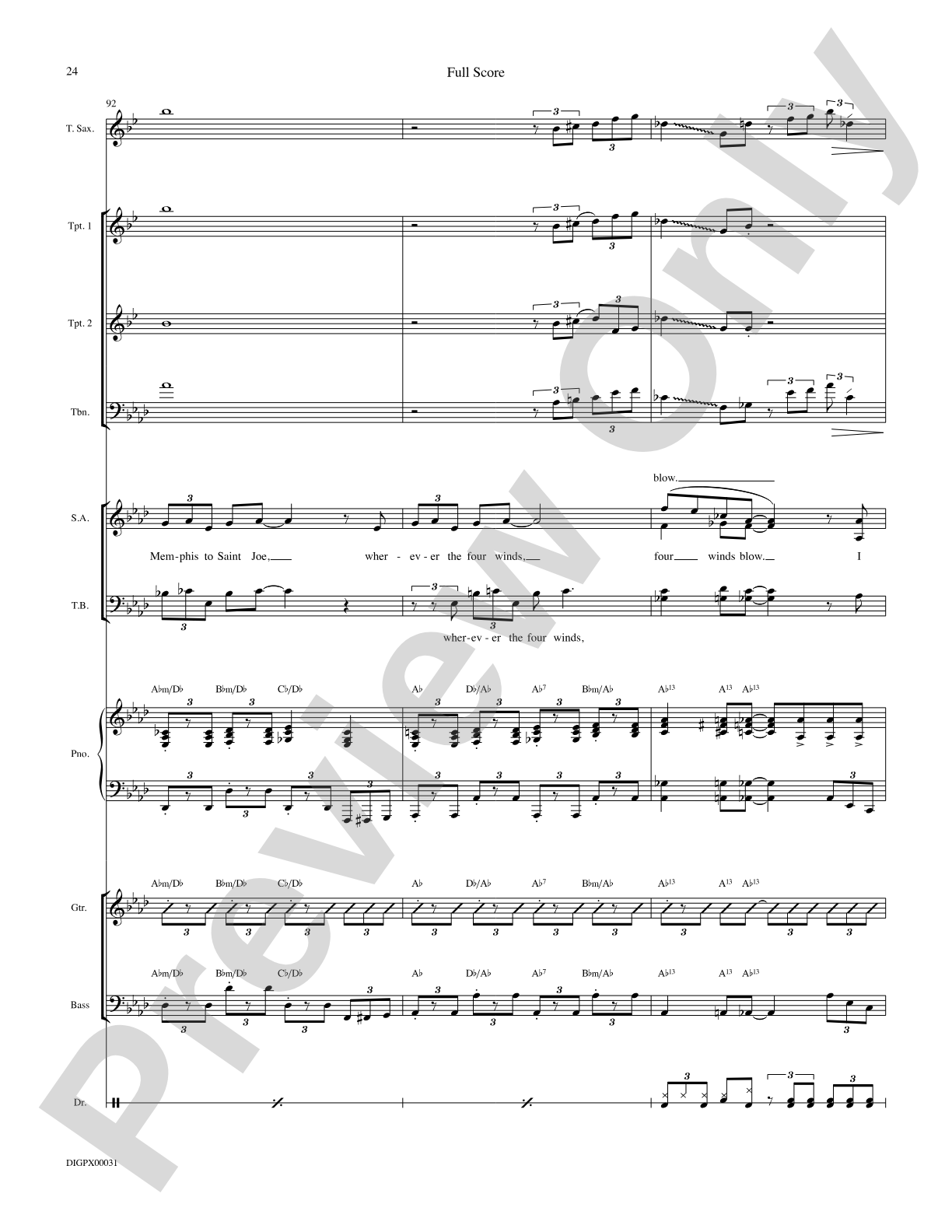 Blues Back to Back: Choral SoundPax