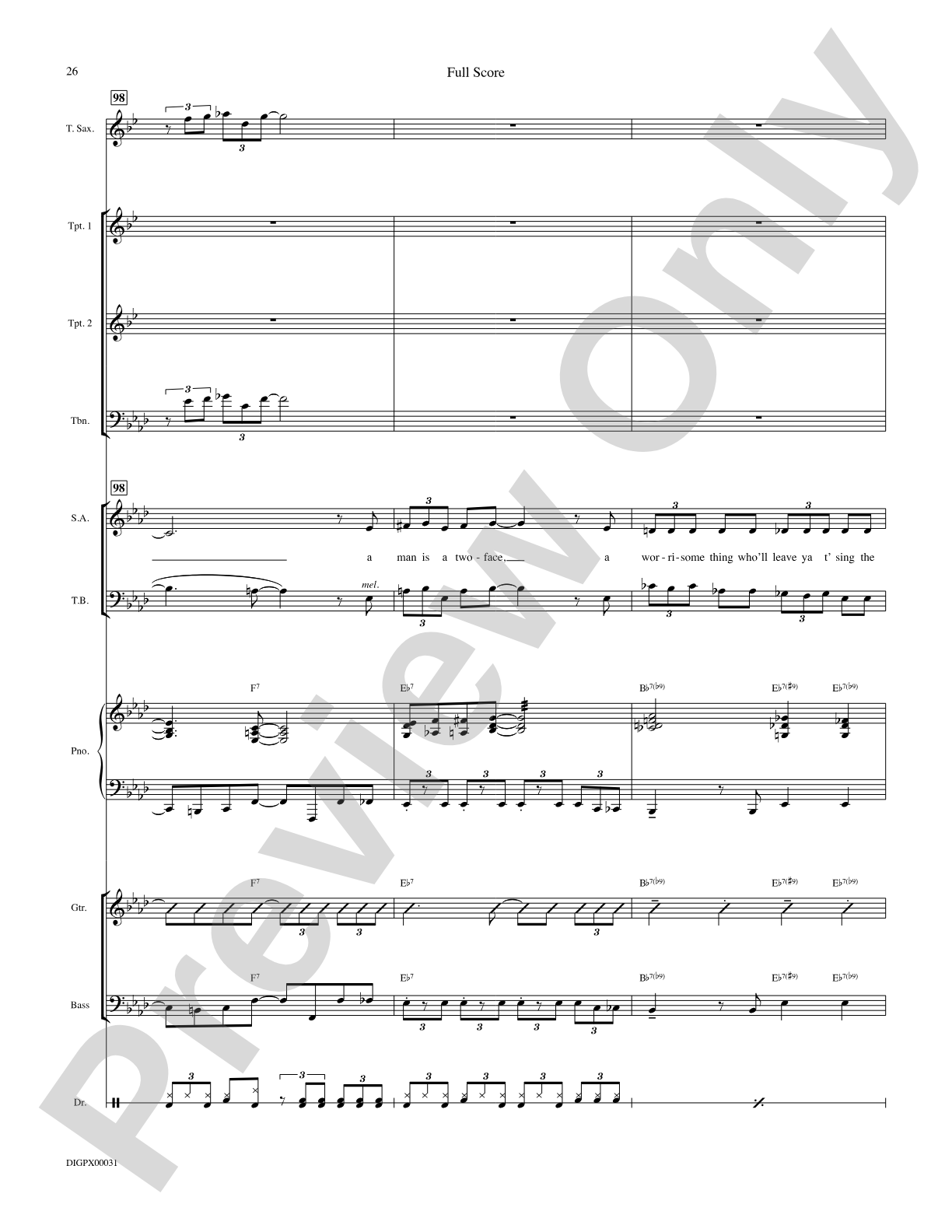 Blues Back to Back: Choral SoundPax