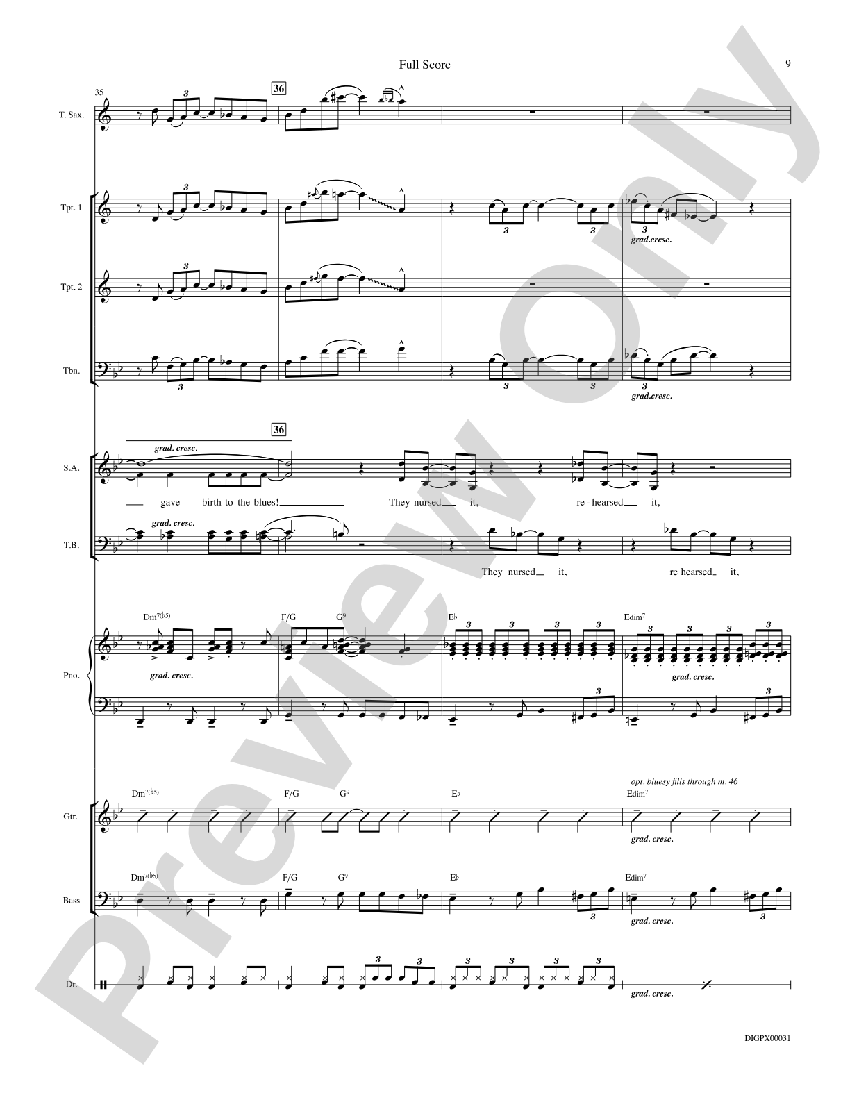 Blues Back to Back: Choral SoundPax