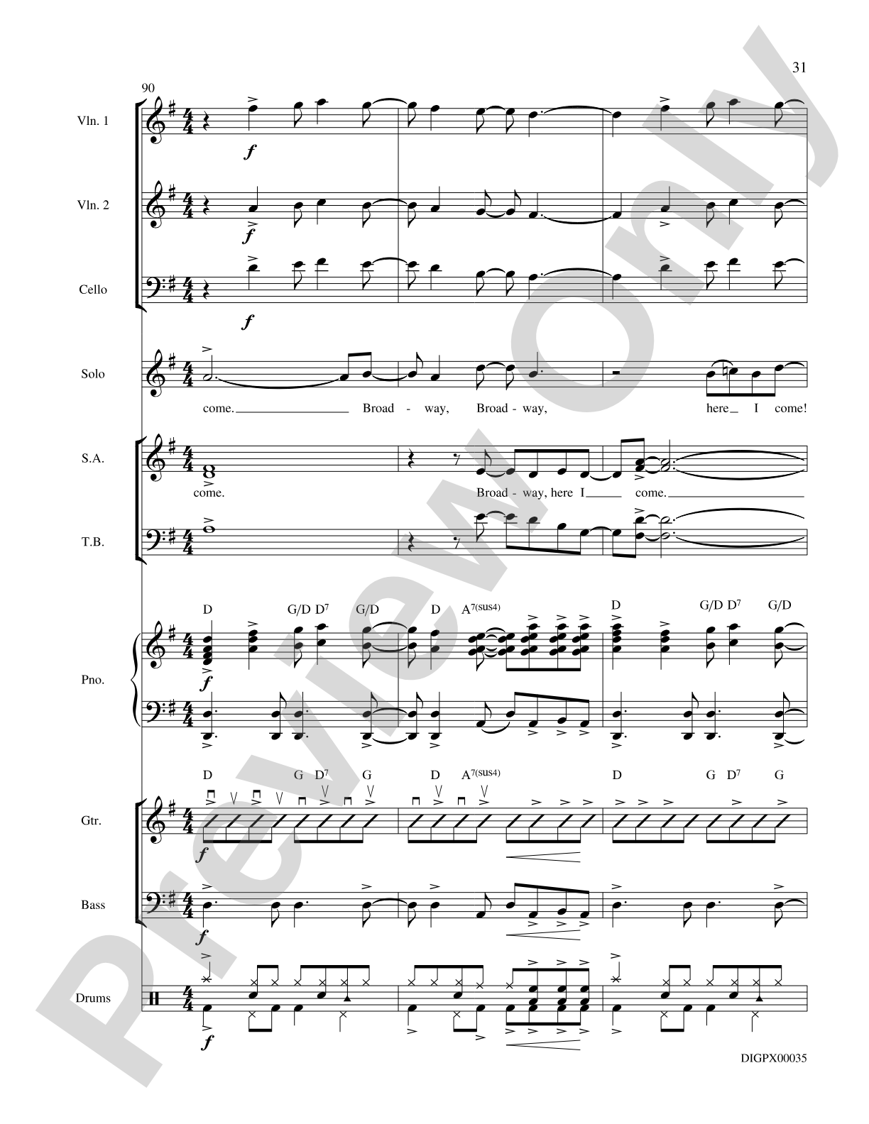 Broadway, Here I Come!: Choral SoundPax