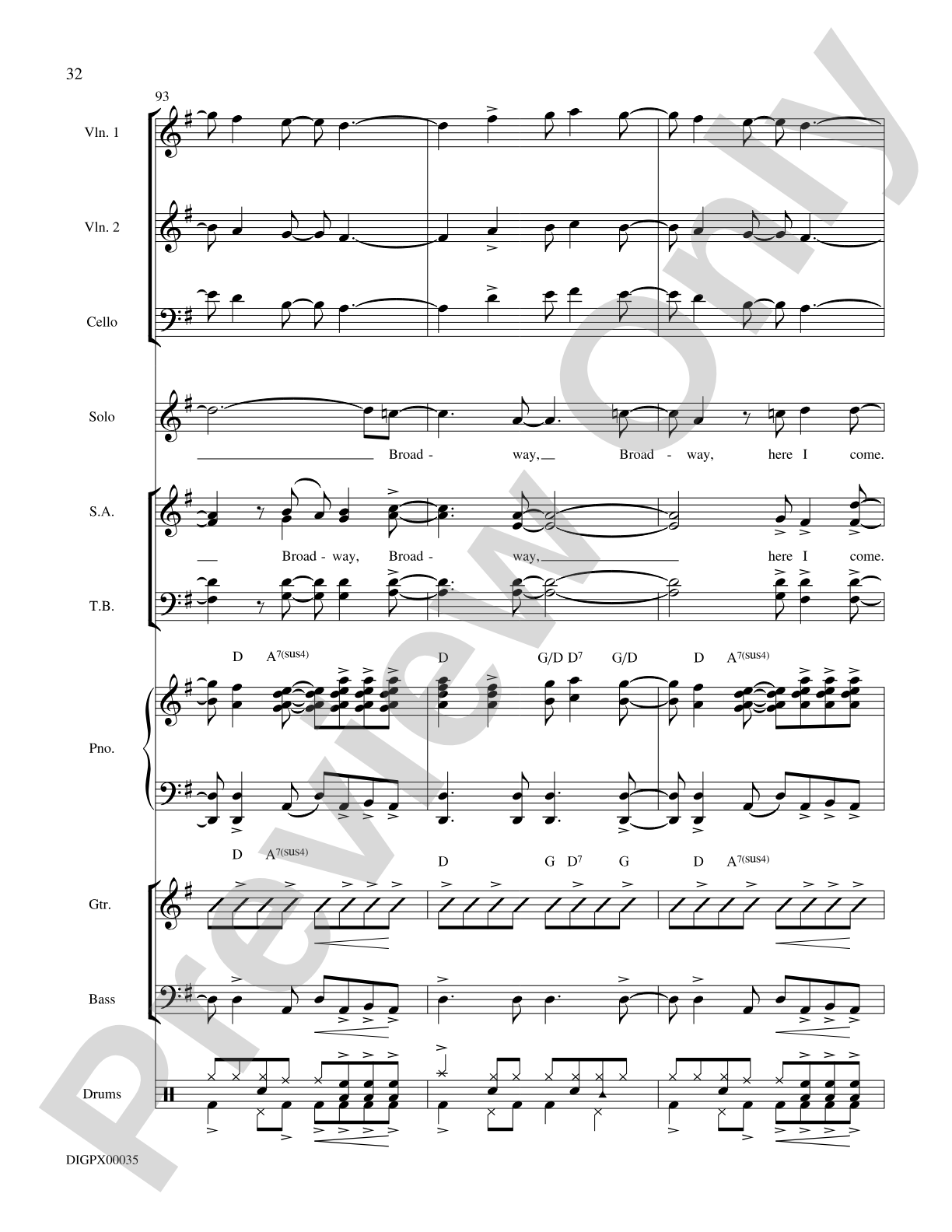 Broadway, Here I Come!: Choral SoundPax