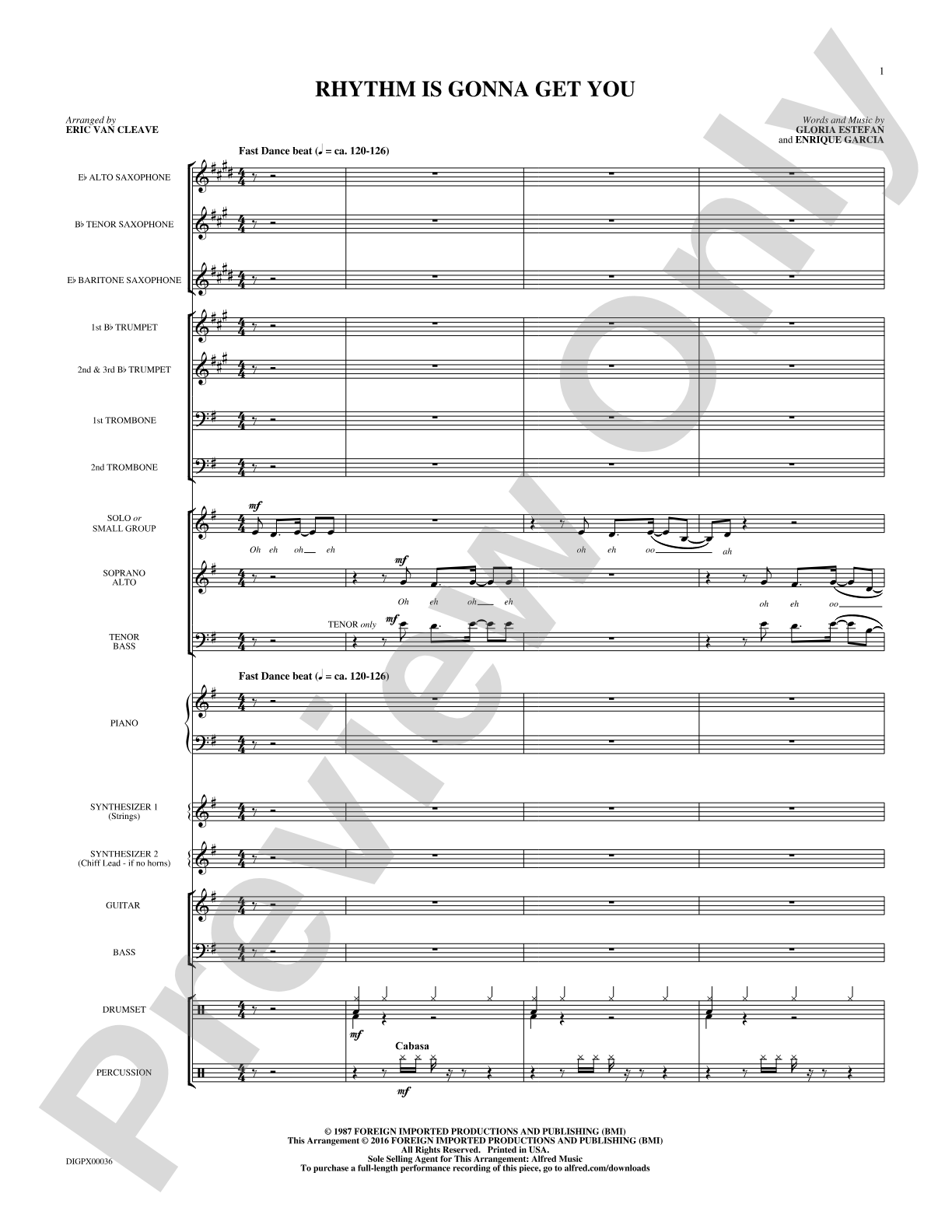 Rhythm Is Gonna Get You: Choral SoundPax