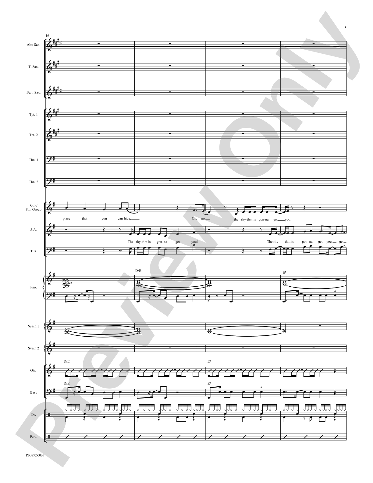 Rhythm Is Gonna Get You: Choral SoundPax