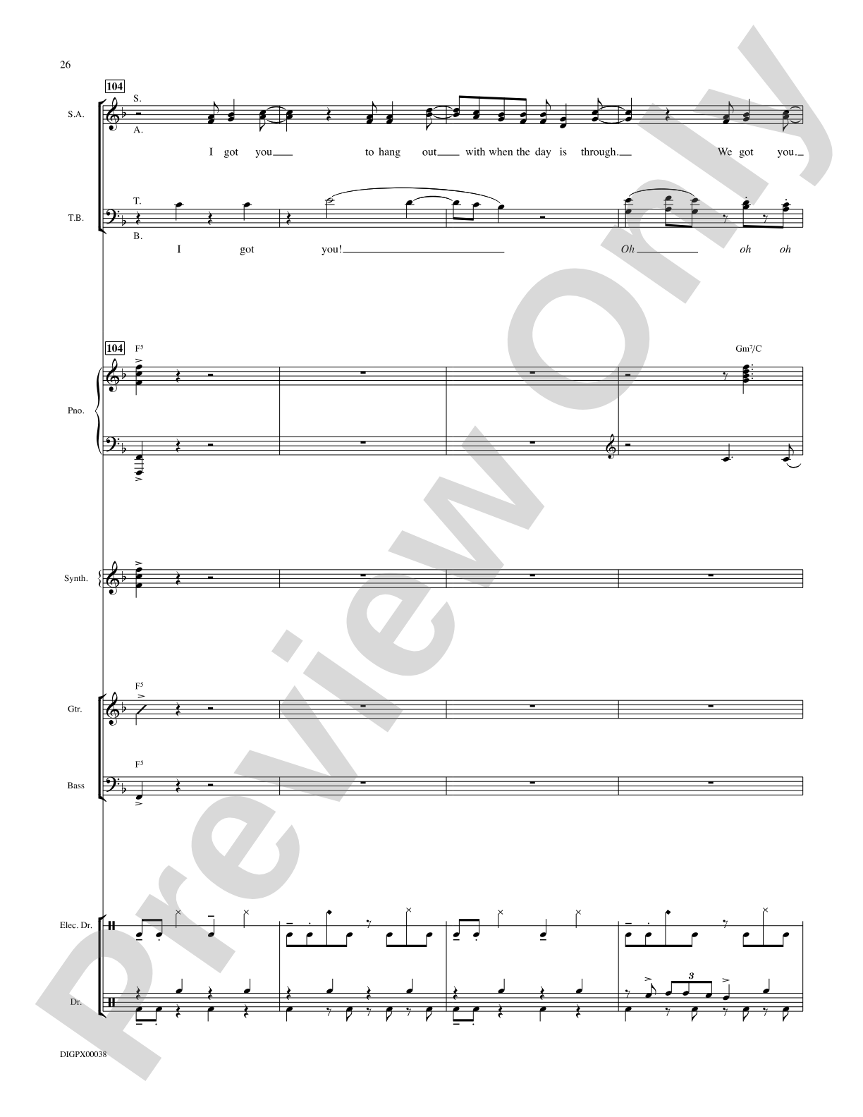 I Got You: Choral SoundPax