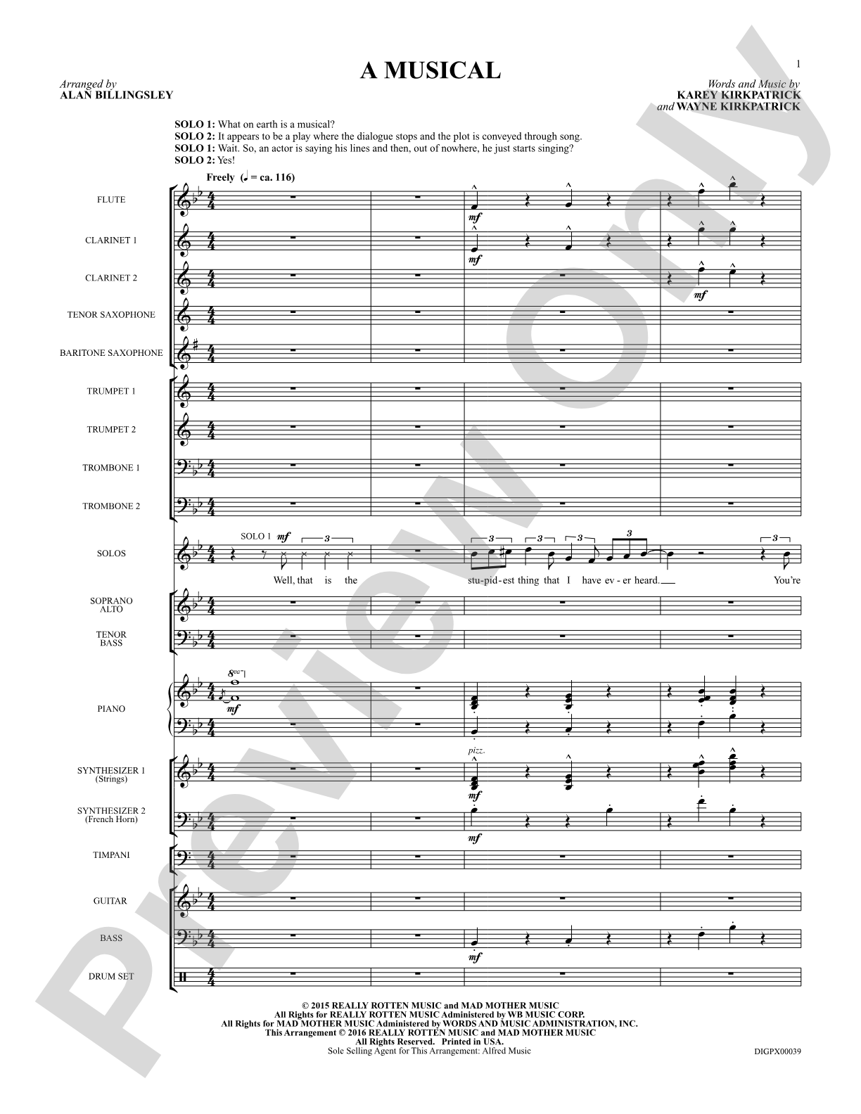 A Musical (from the musical Something Rotten!): Choral SoundPax