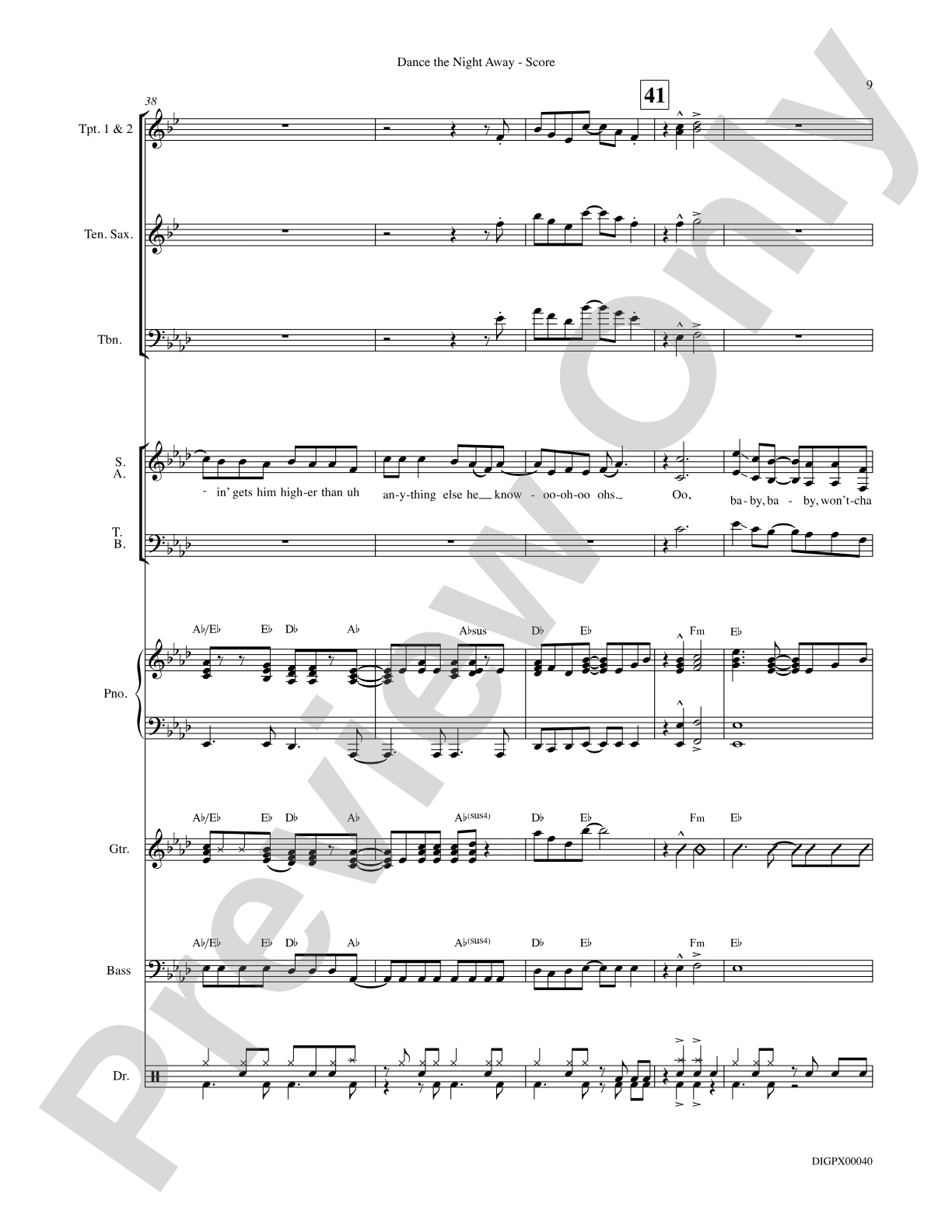 Dance the Night Away: Choral SoundPax