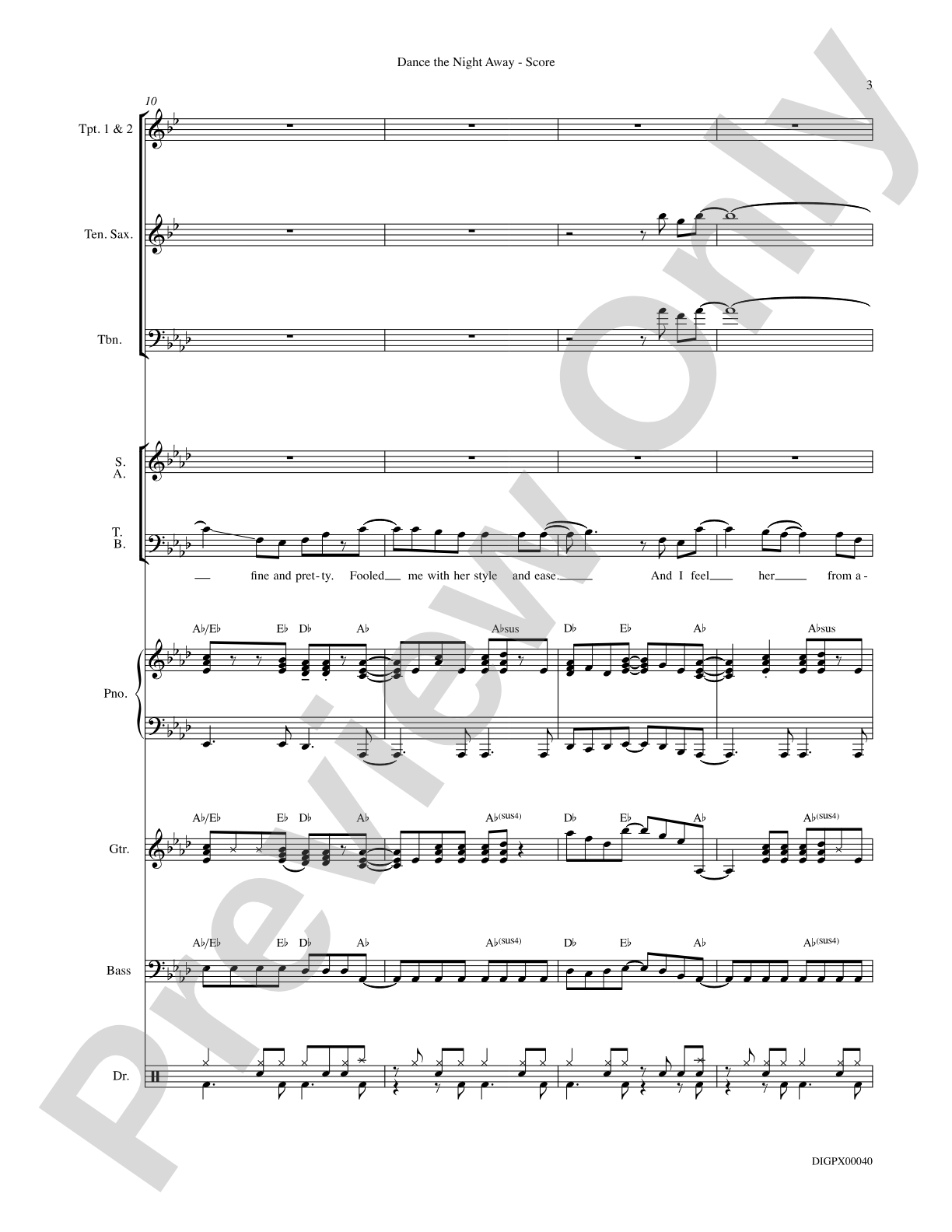 Dance the Night Away: Choral SoundPax
