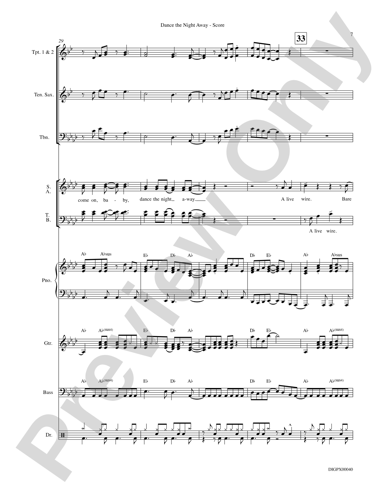 Dance the Night Away: Choral SoundPax