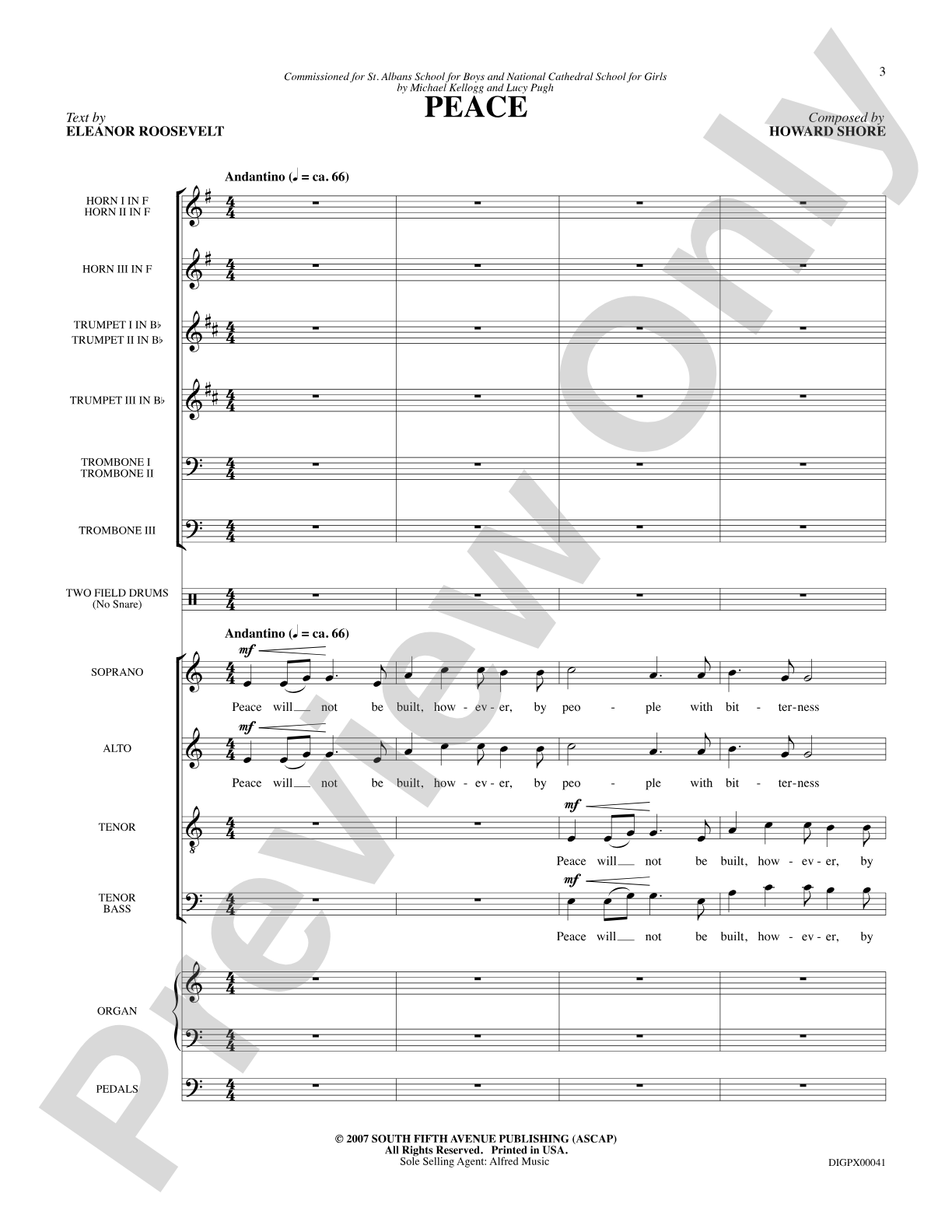 Peace: Choral SoundPax