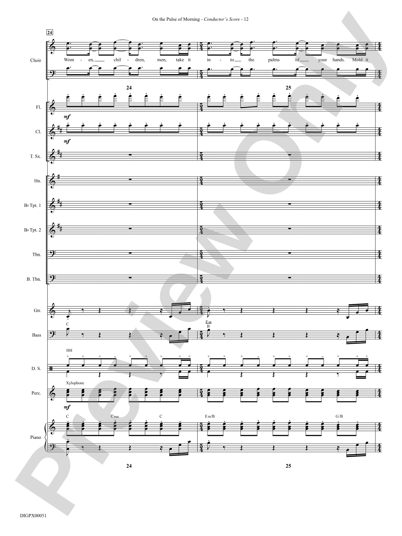 On the Pulse of Morning: Choral SoundPax