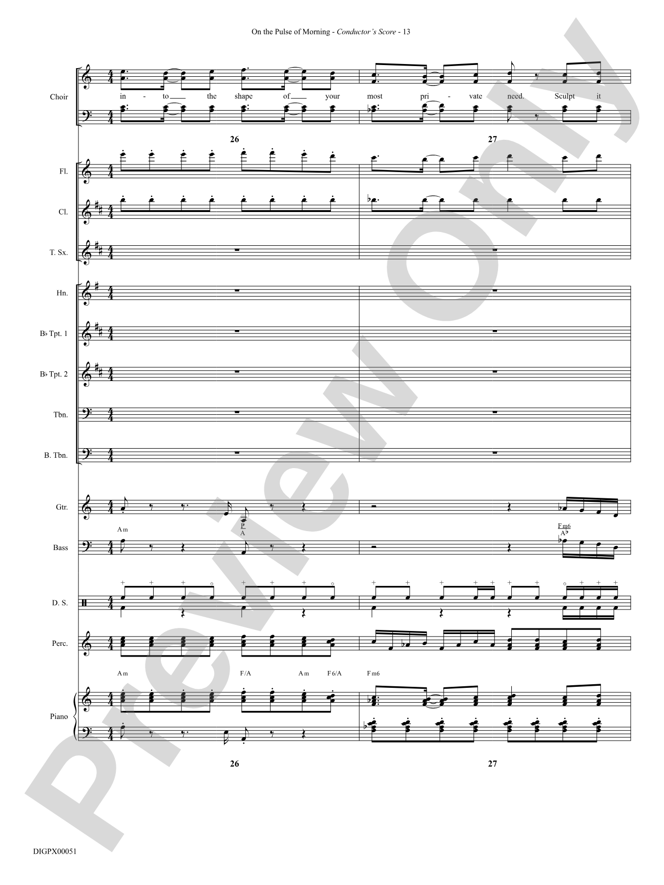 On the Pulse of Morning: Choral SoundPax