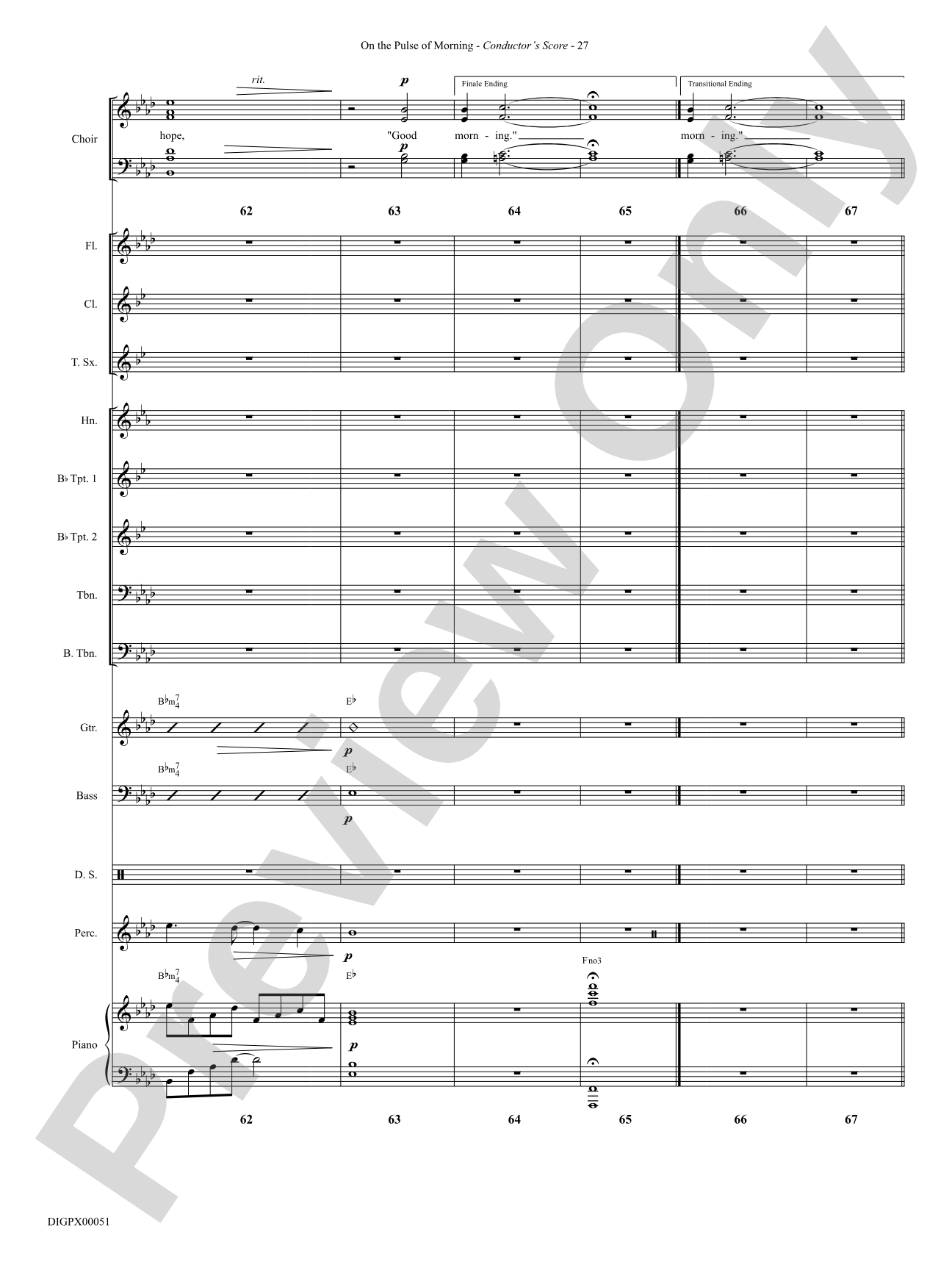 On the Pulse of Morning: Choral SoundPax