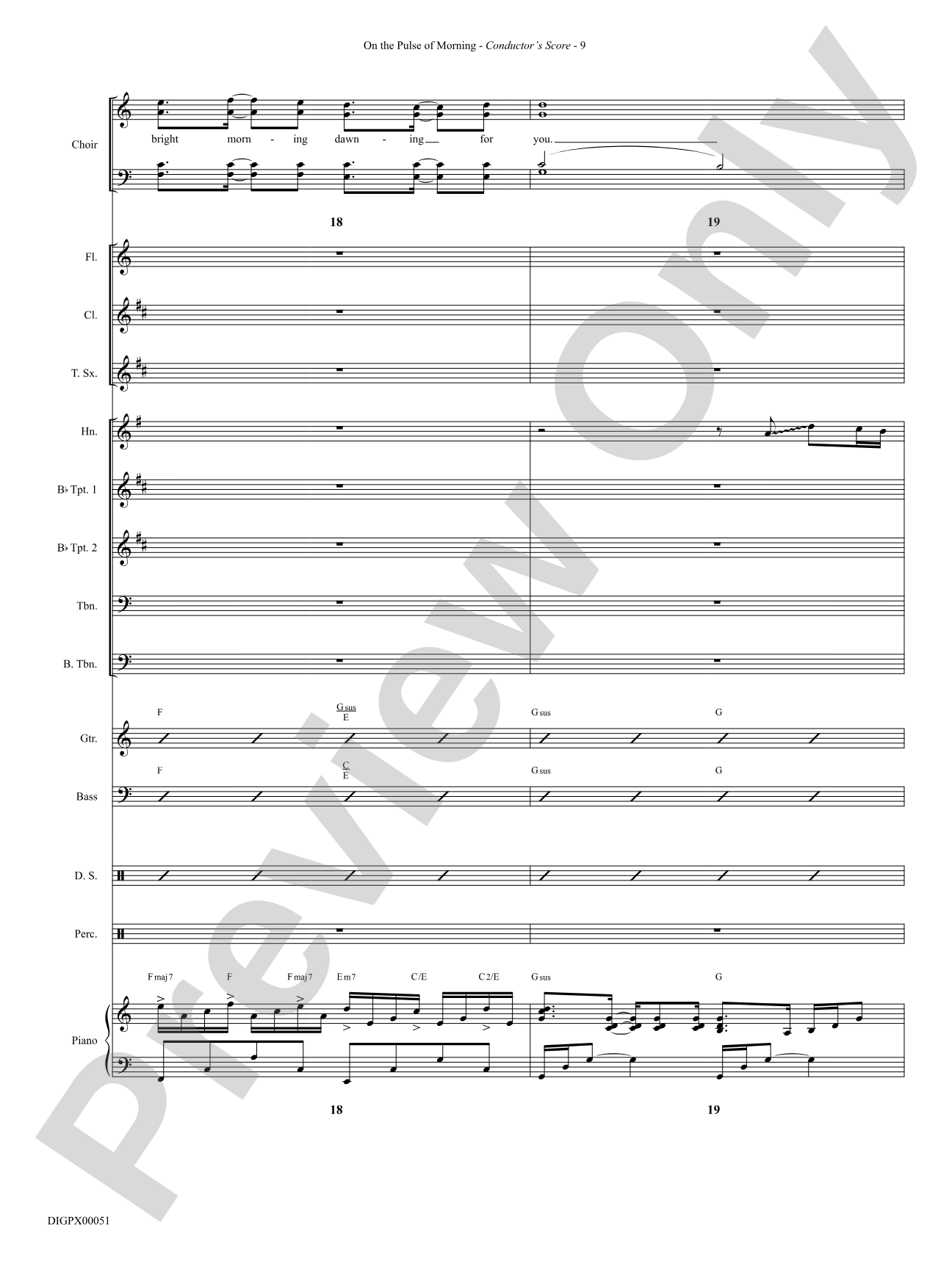 On the Pulse of Morning: Choral SoundPax