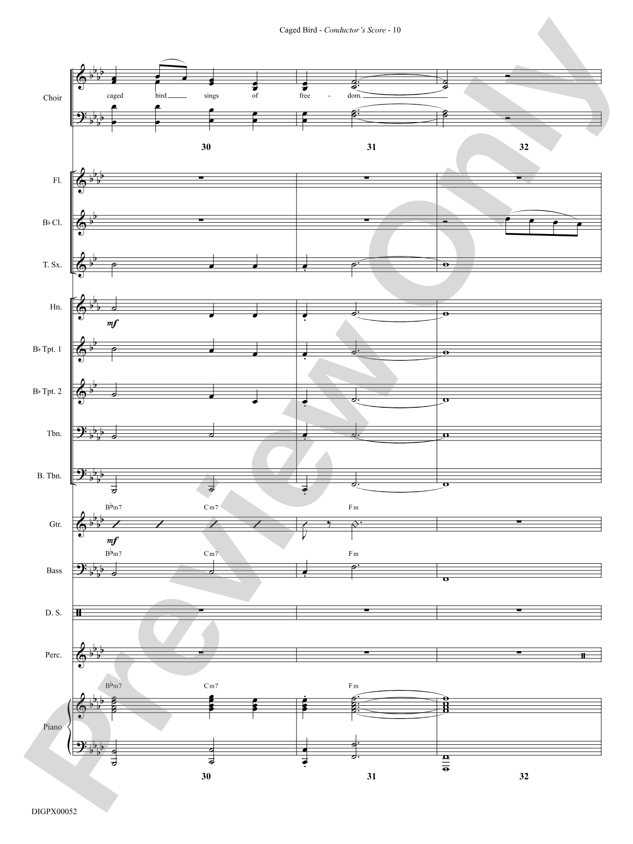 Caged Bird: Choral SoundPax