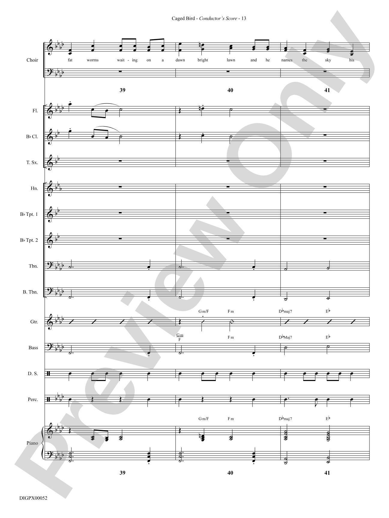 Caged Bird: Choral SoundPax