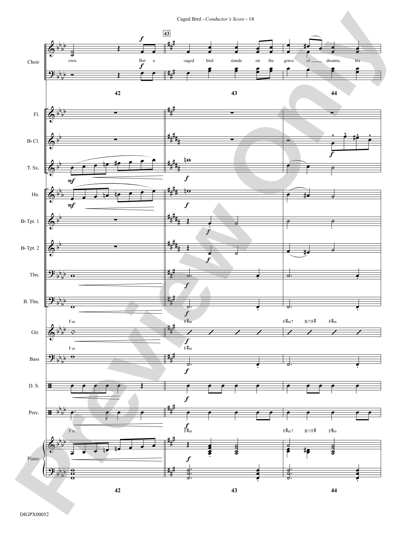 Caged Bird: Choral SoundPax