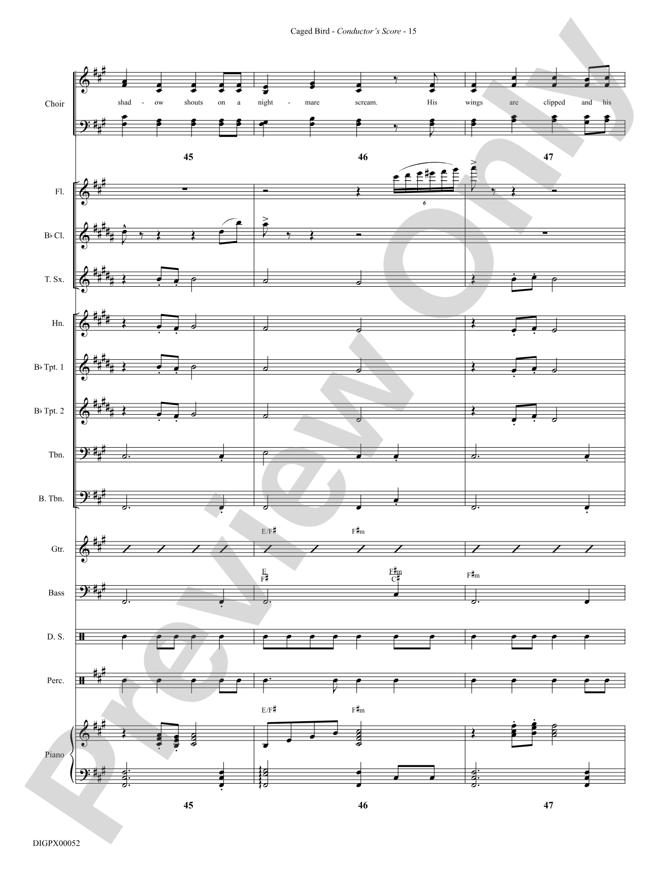 Caged Bird: Choral SoundPax