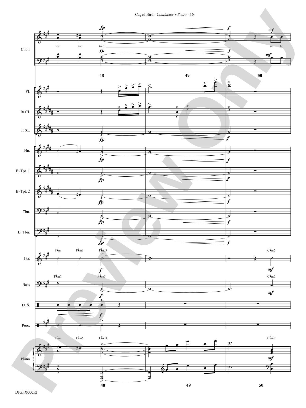 Caged Bird: Choral SoundPax