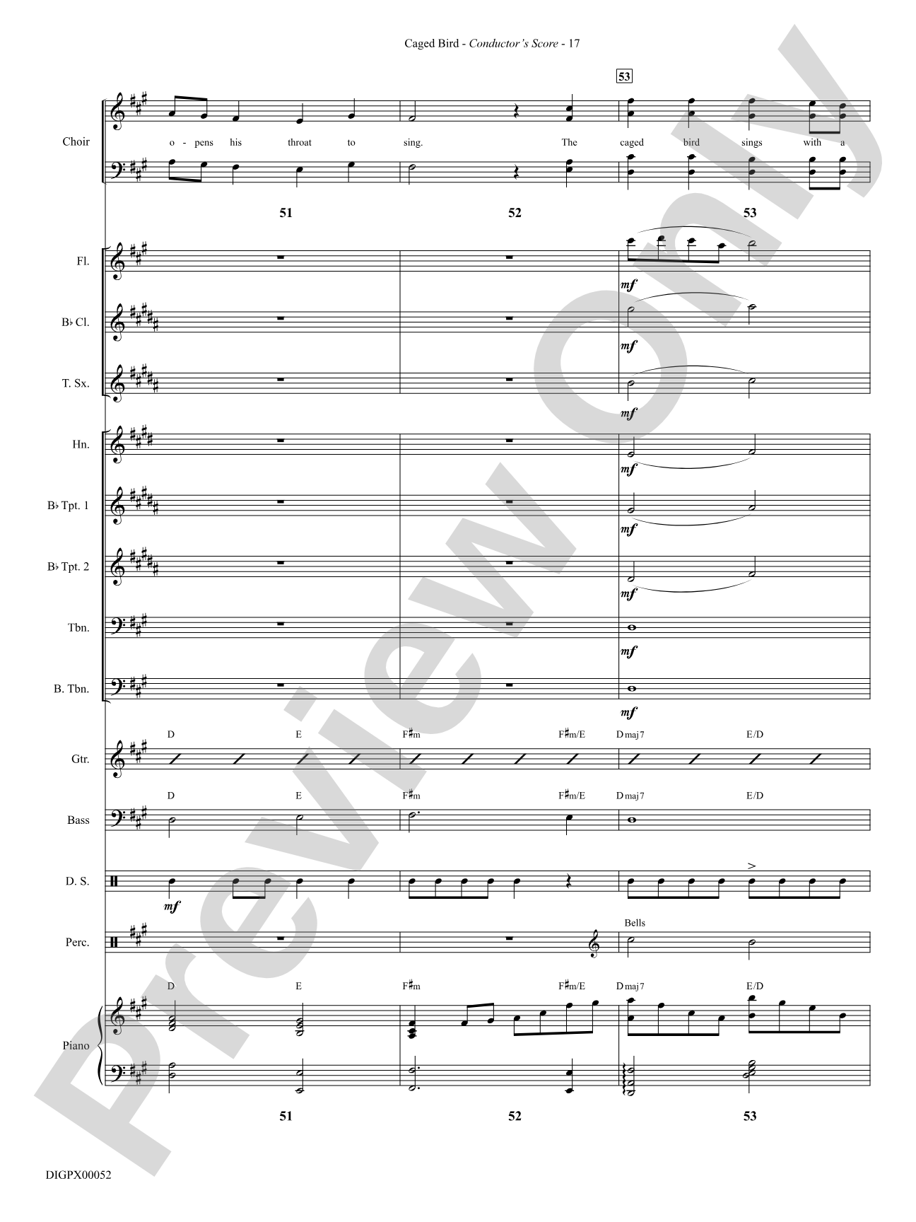 Caged Bird: Choral SoundPax