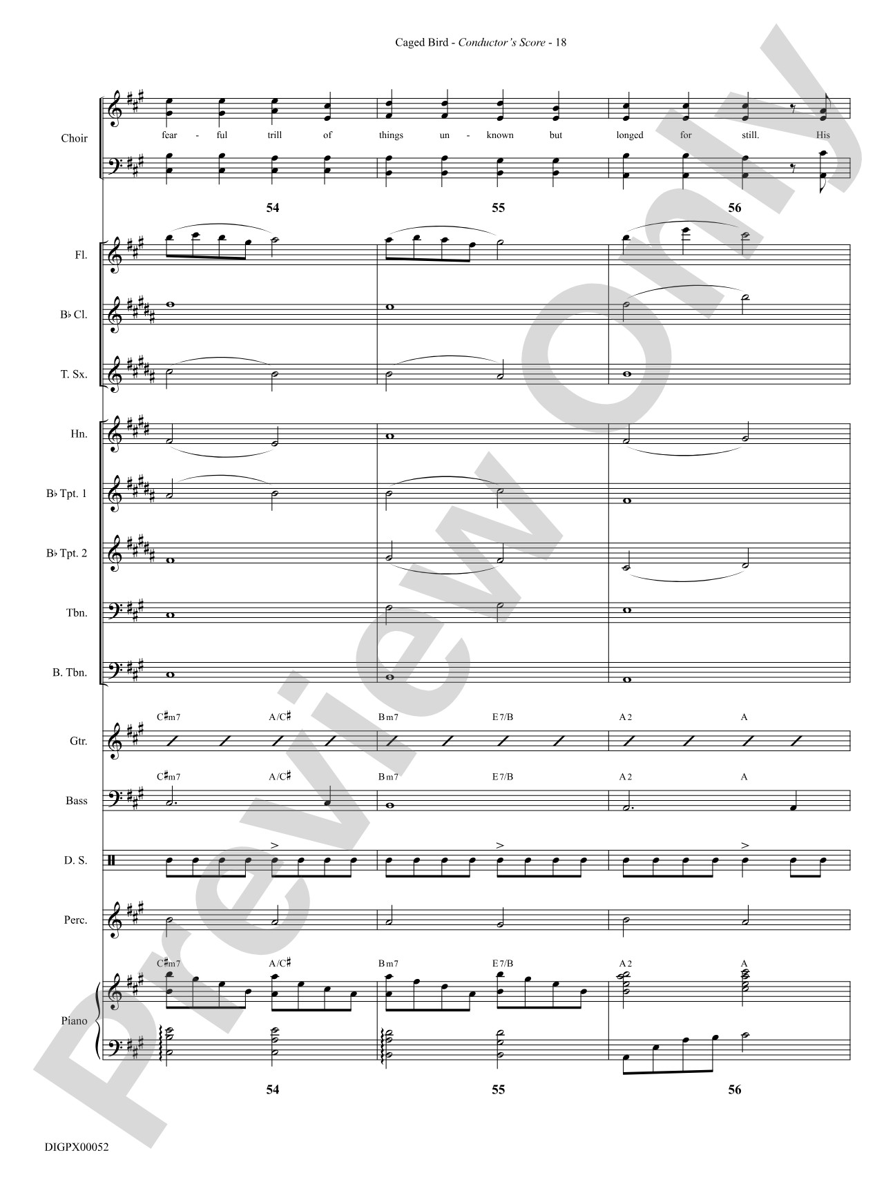 Caged Bird: Choral SoundPax