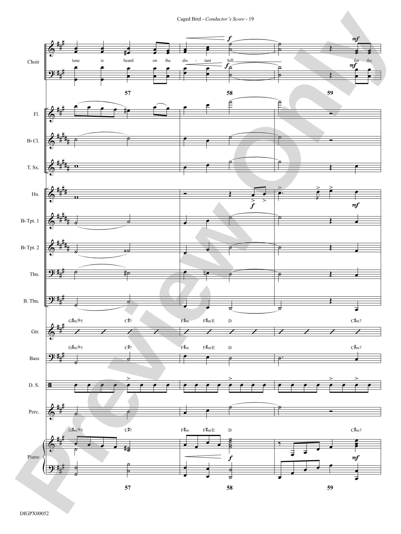 Caged Bird: Choral SoundPax