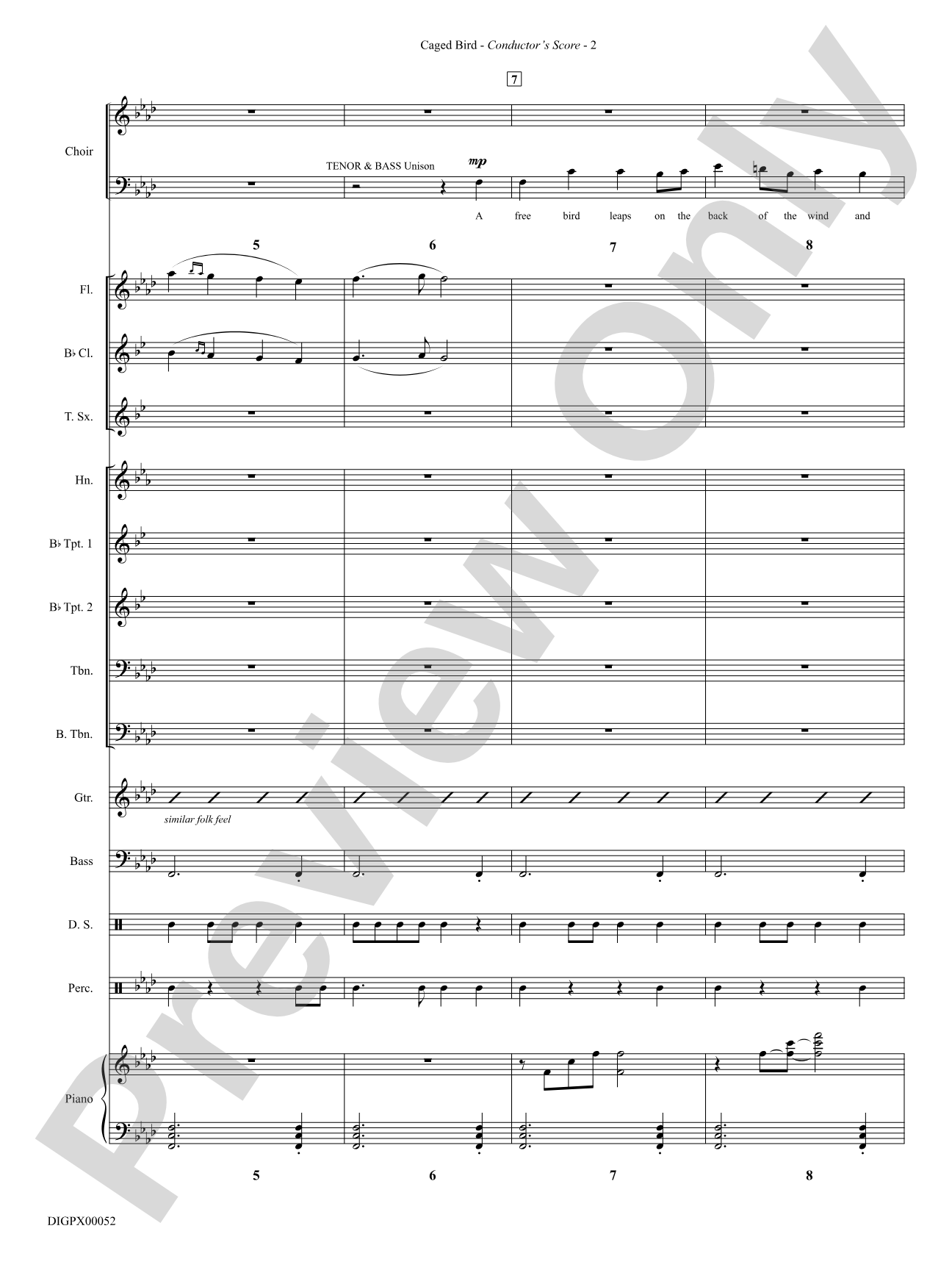 Caged Bird: Choral SoundPax