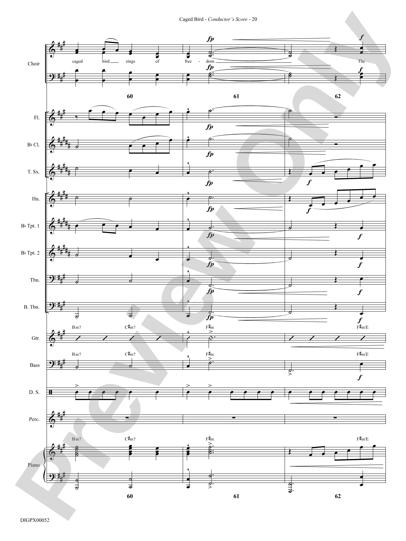 Caged Bird: Choral SoundPax