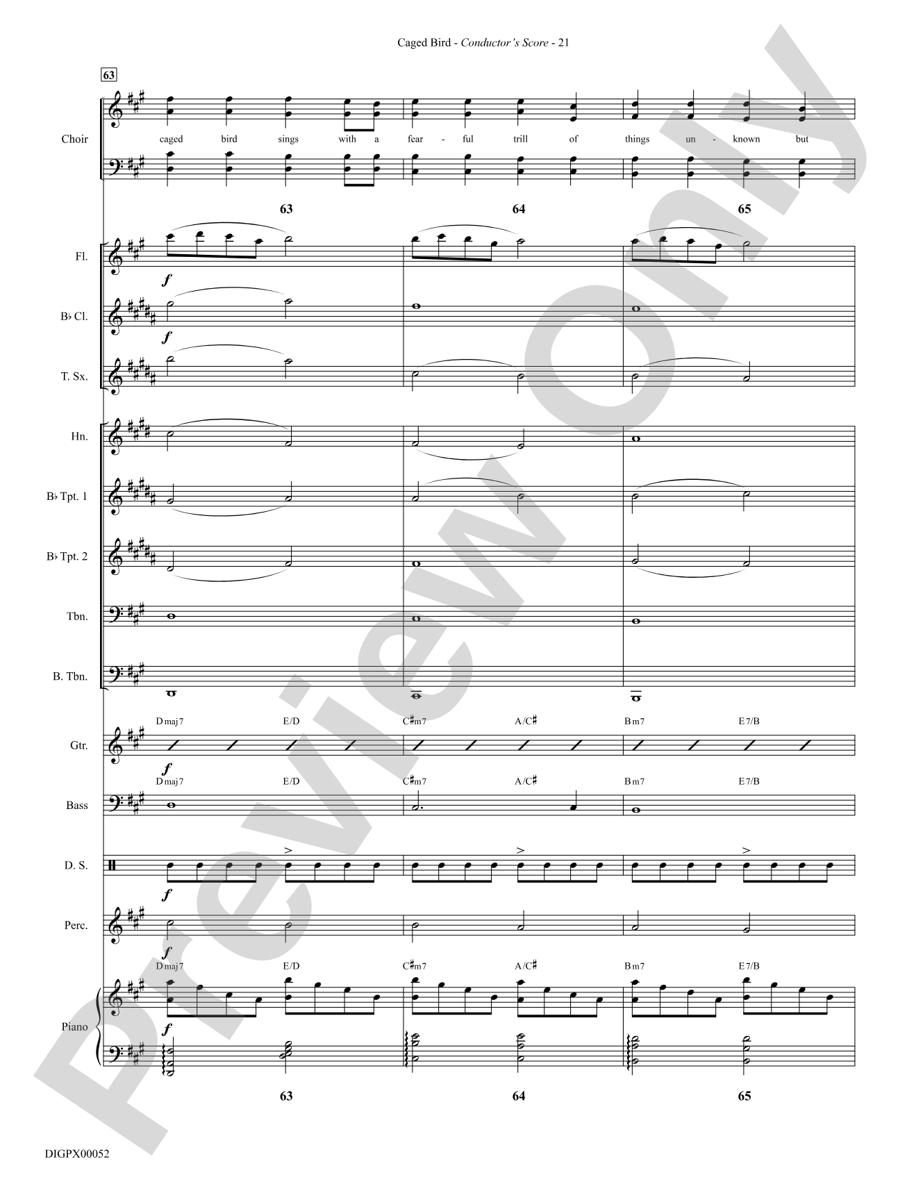 Caged Bird: Choral SoundPax