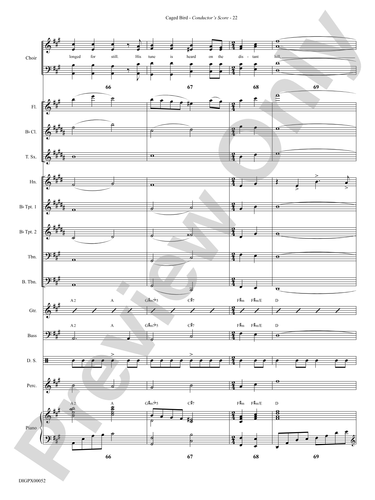 Caged Bird: Choral SoundPax