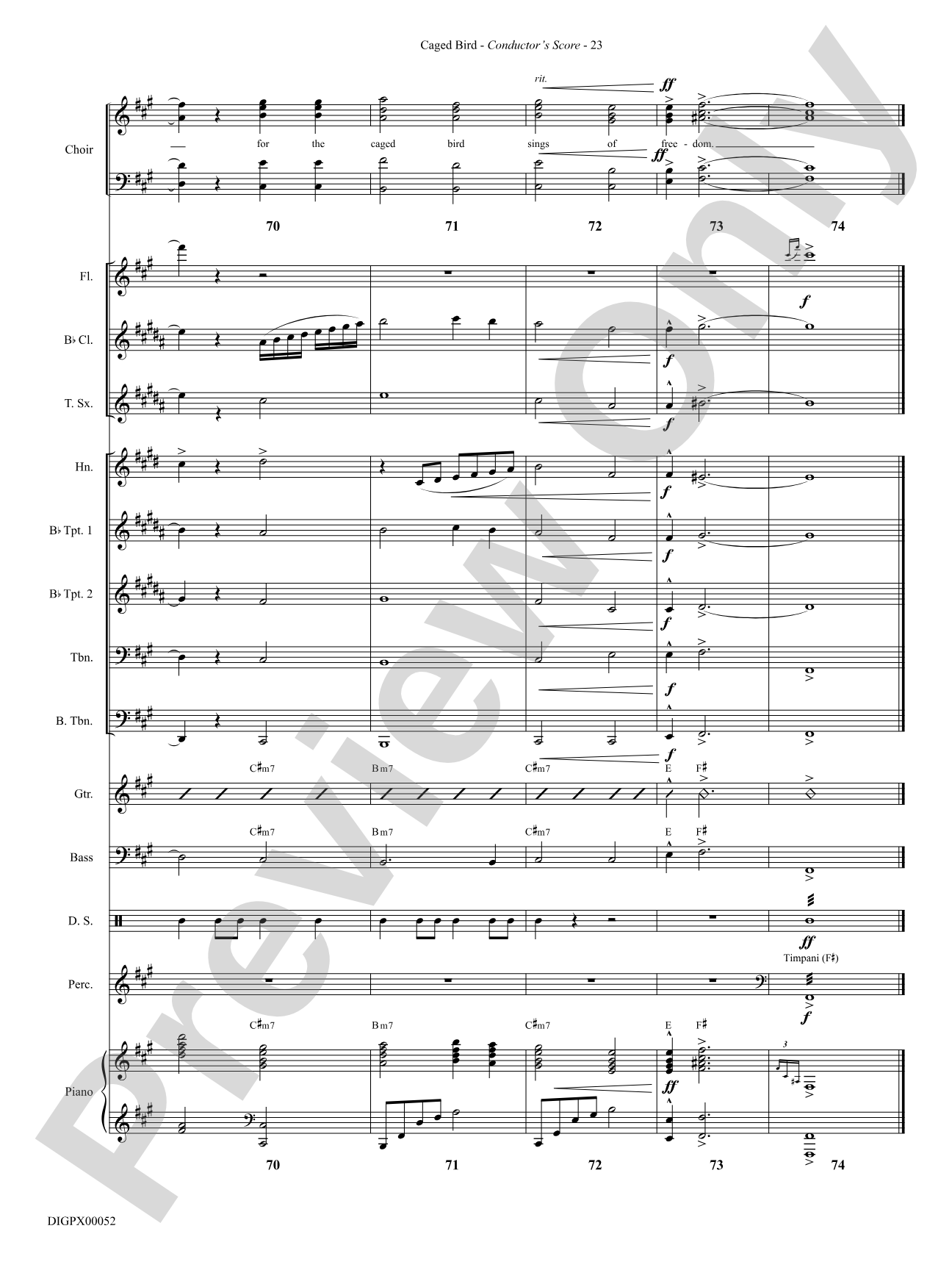 Caged Bird: Choral SoundPax