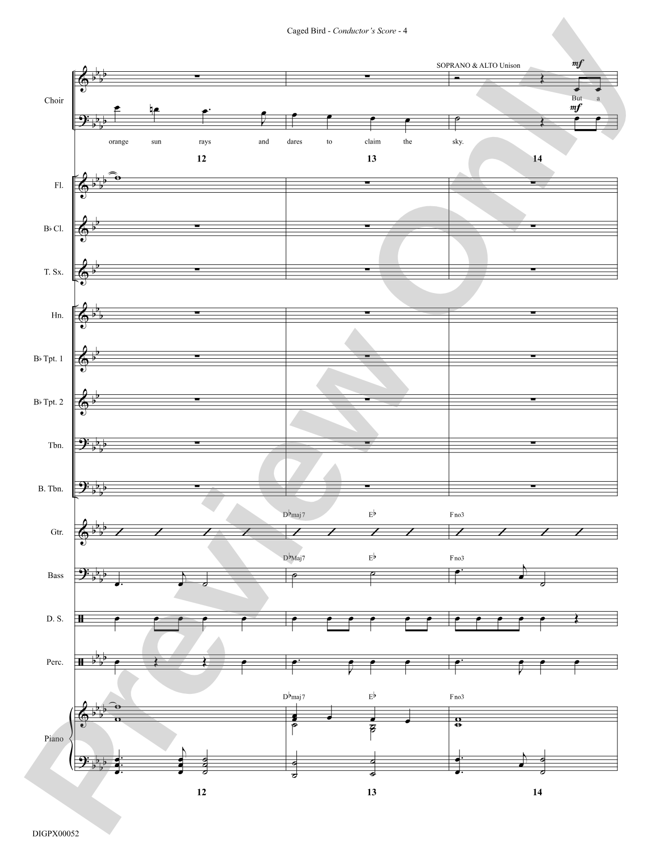 Caged Bird: Choral SoundPax