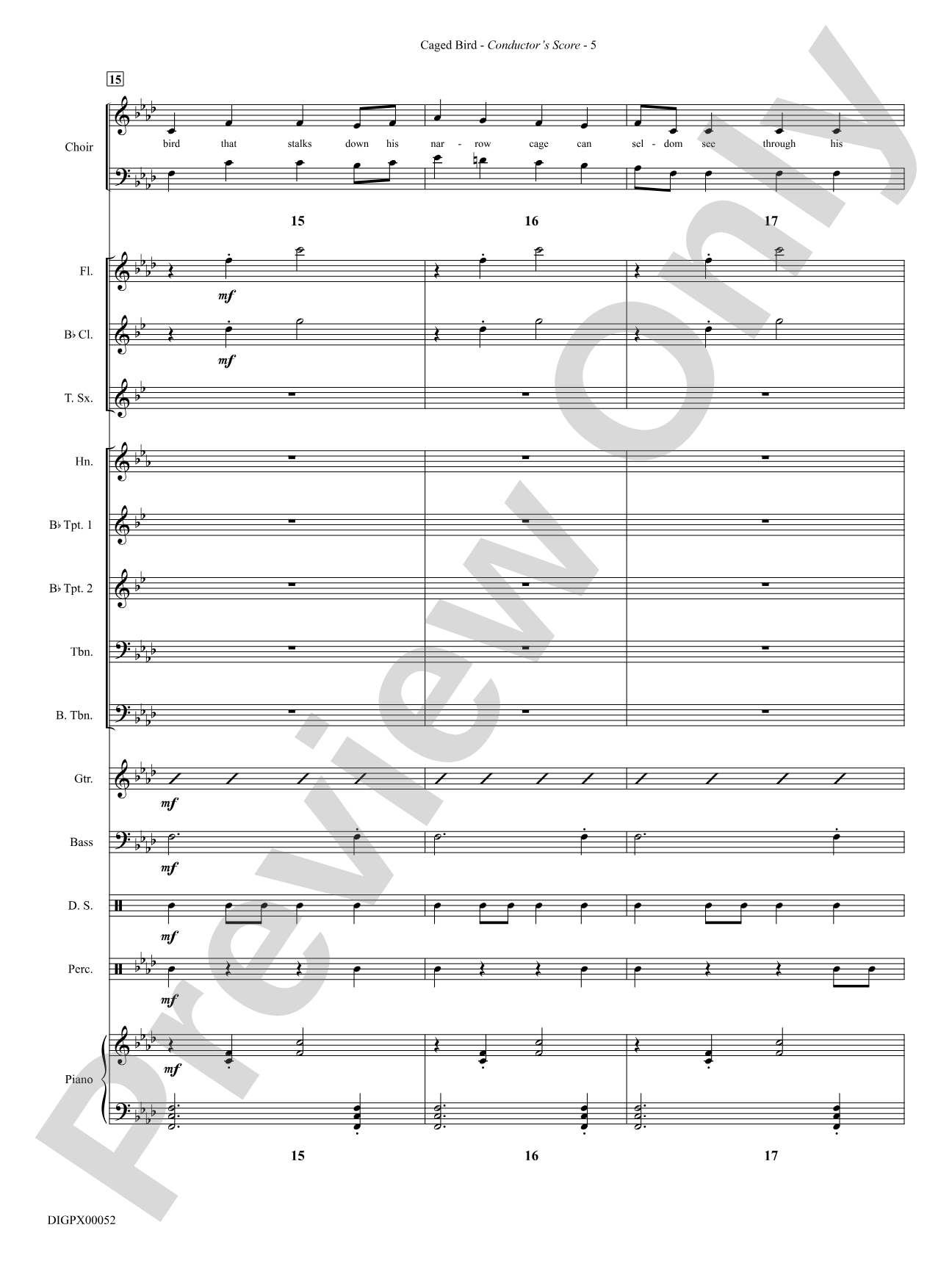 Caged Bird: Choral SoundPax