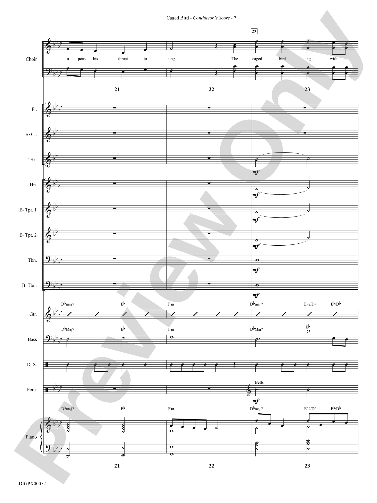 Caged Bird: Choral SoundPax