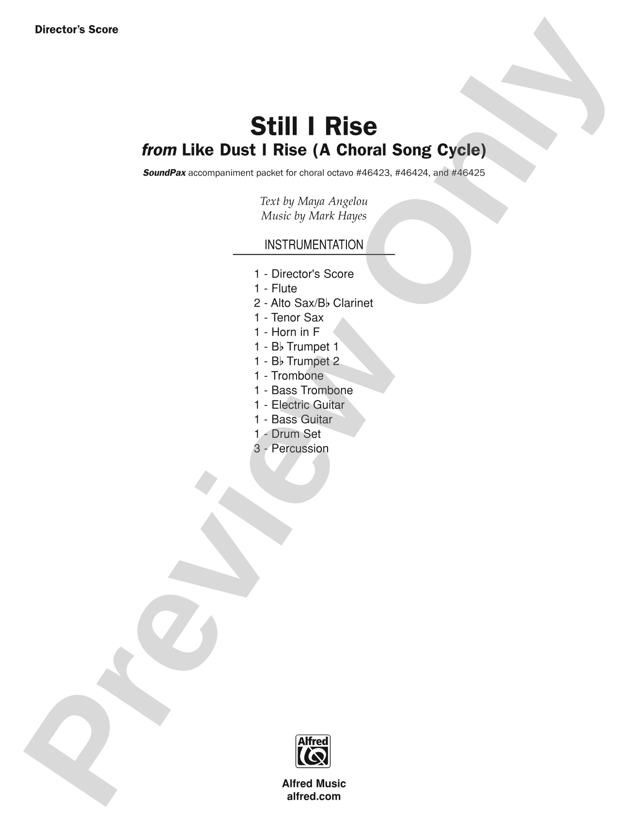 Still I Rise: Choral SoundPax