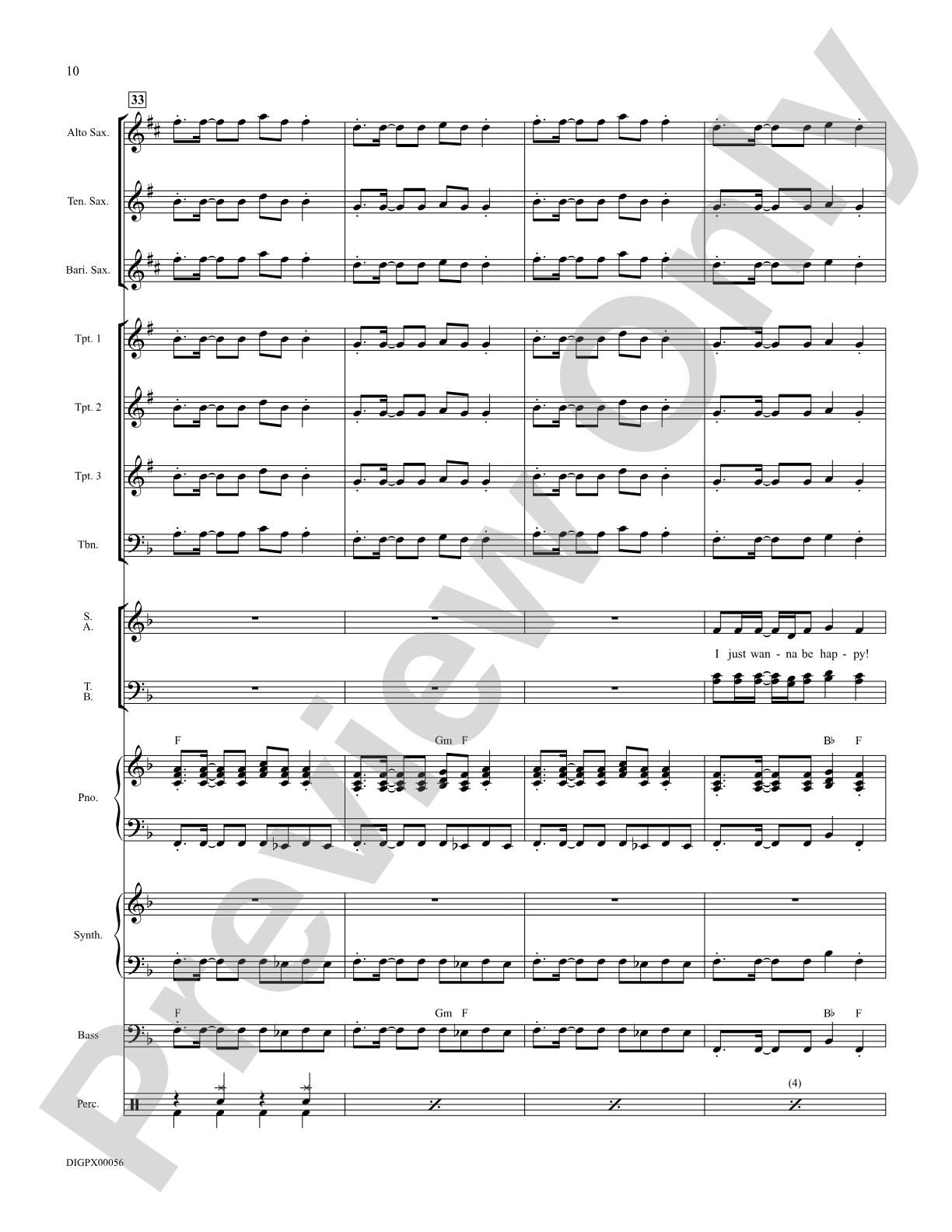 I Just Wanna Be Happy: Score