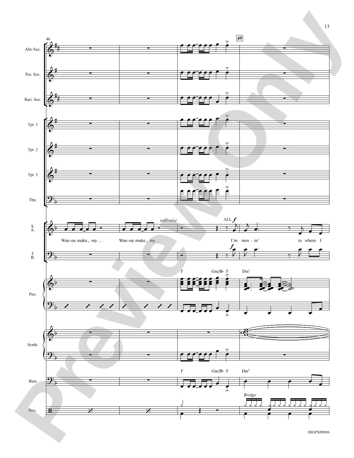 I Just Wanna Be Happy: Score