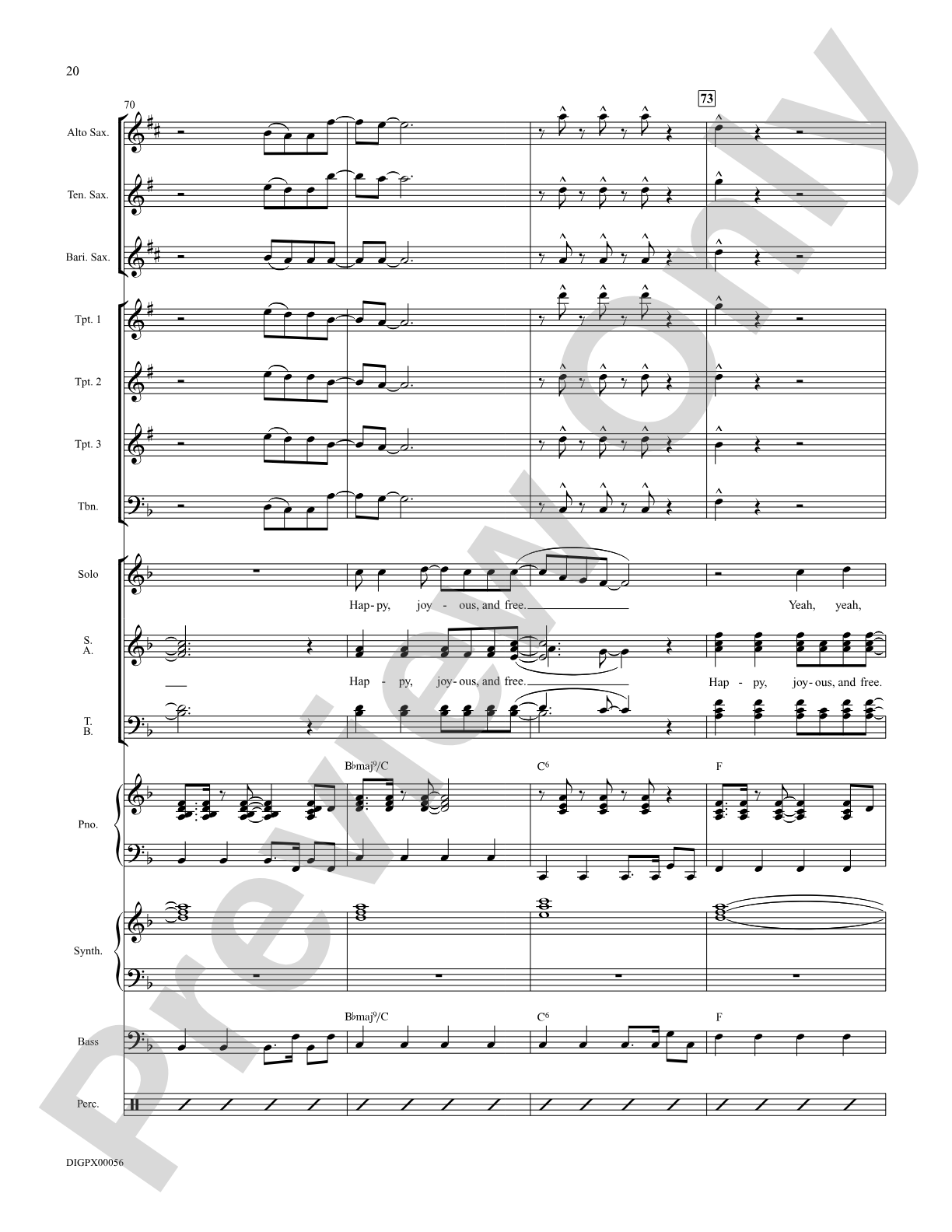 I Just Wanna Be Happy: Score