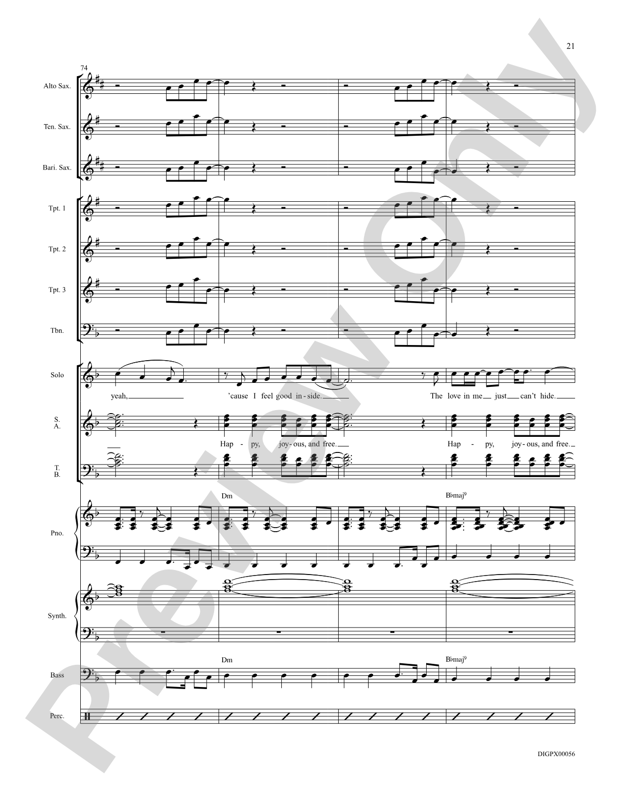 I Just Wanna Be Happy: Score