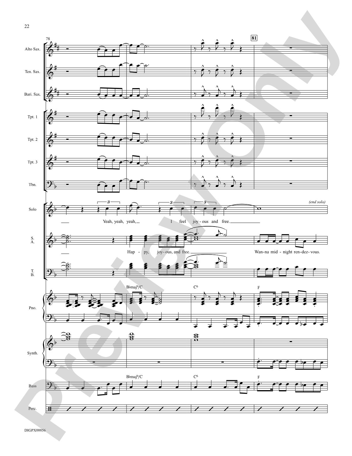 I Just Wanna Be Happy: Score