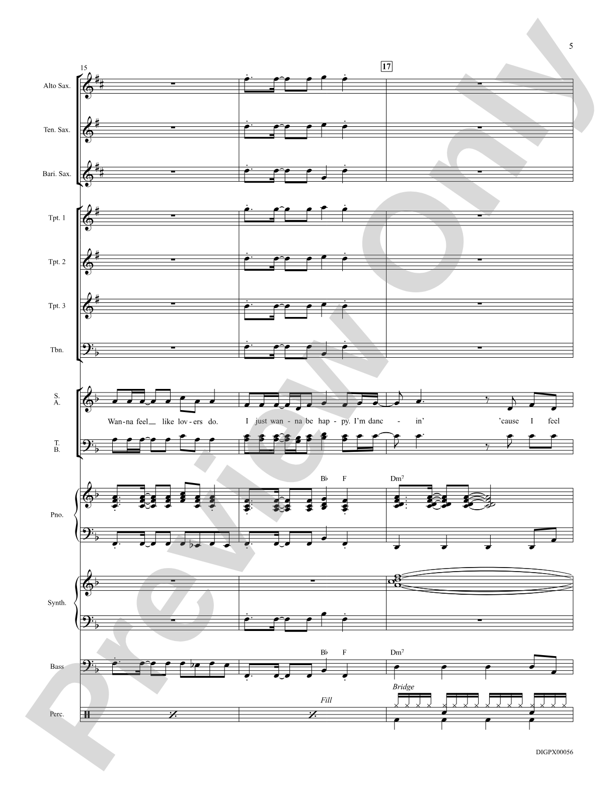 I Just Wanna Be Happy: Score