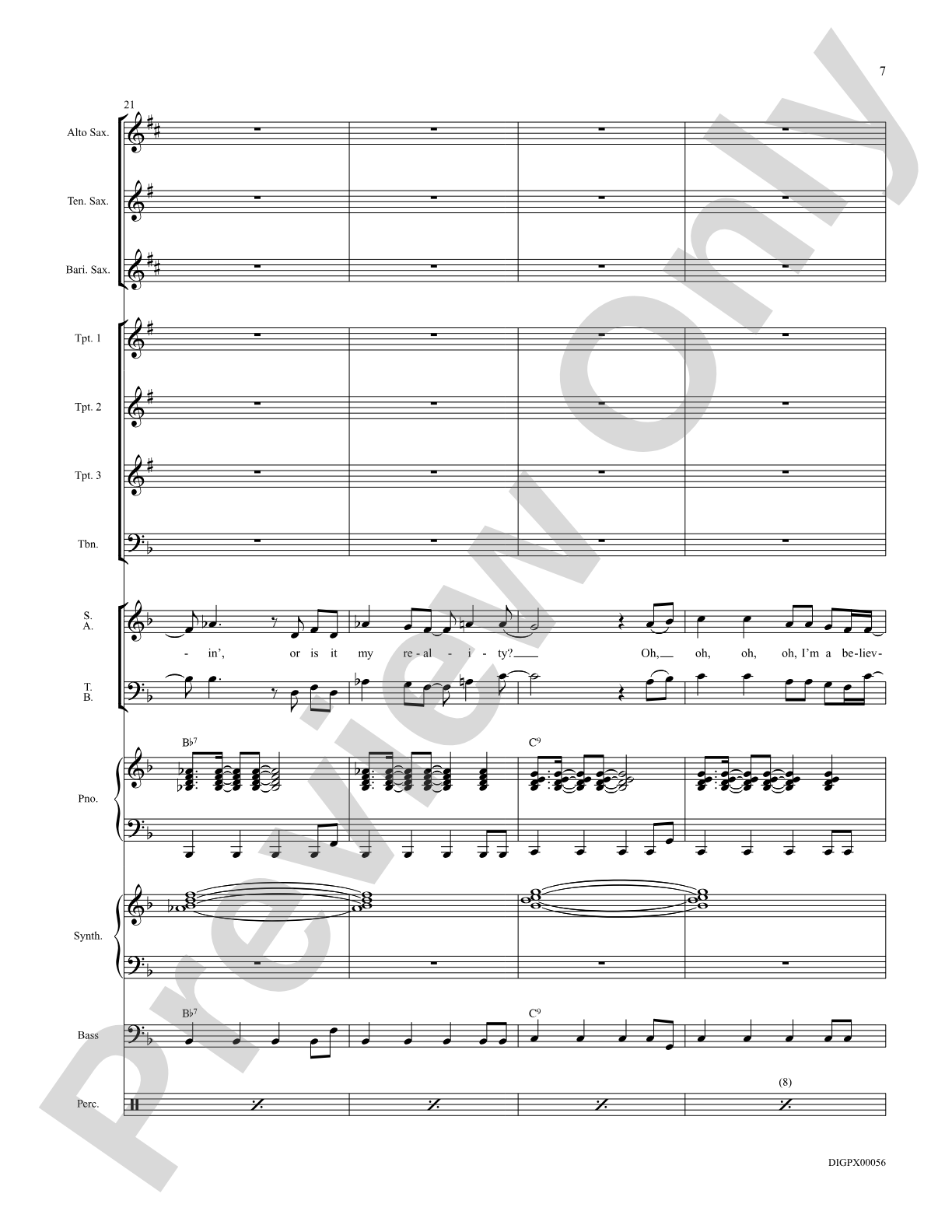 I Just Wanna Be Happy: Score