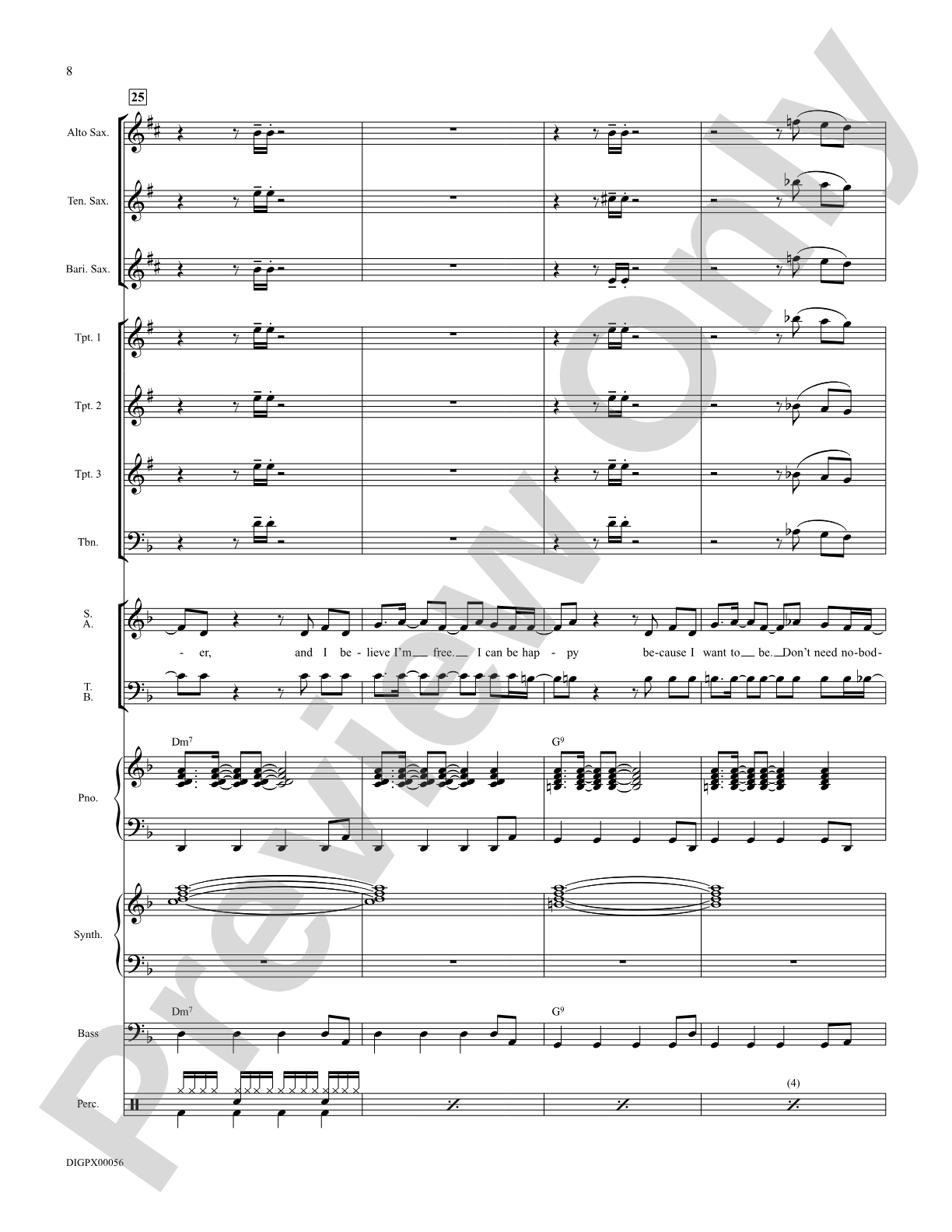 I Just Wanna Be Happy: Score